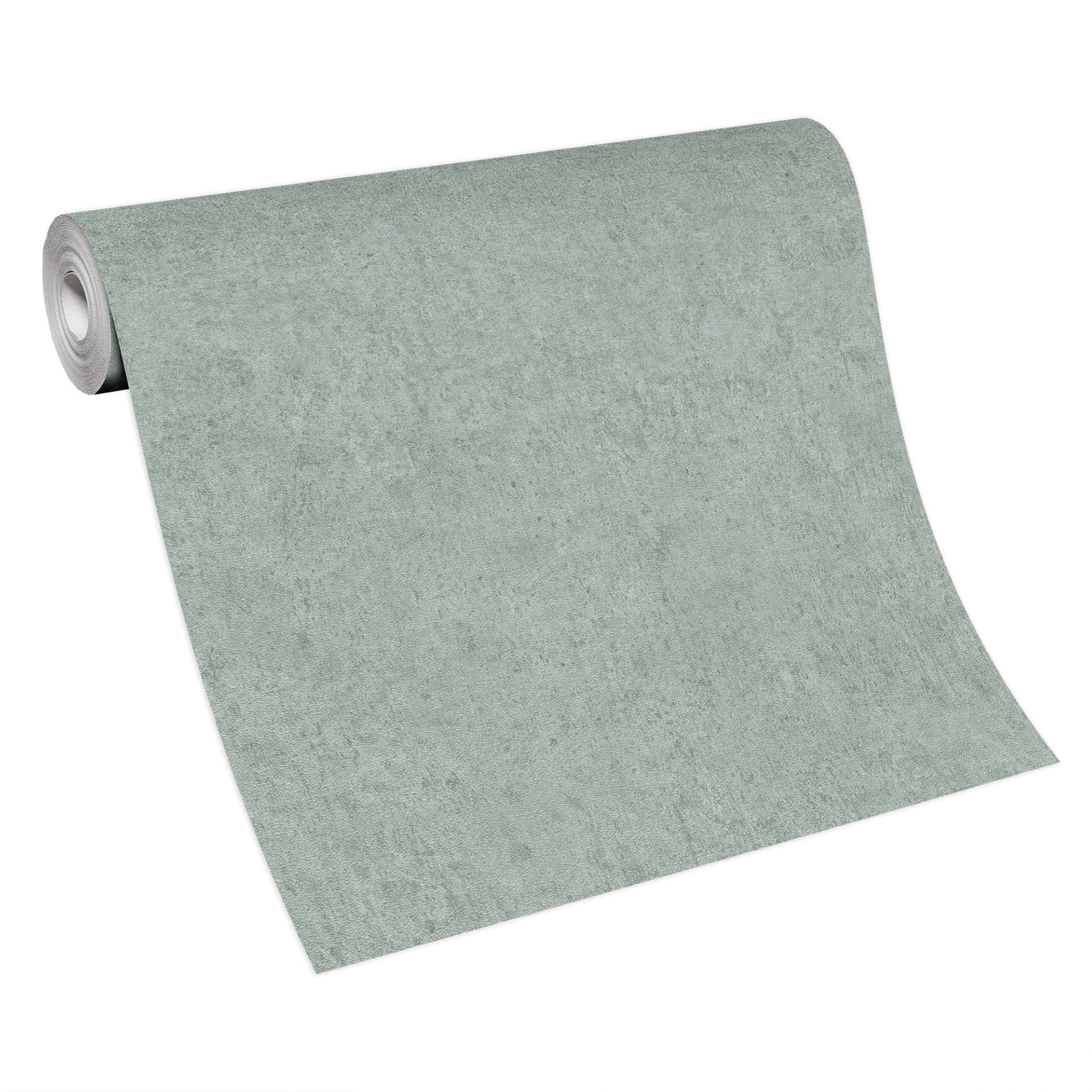 Vliesbehang beton motief, effen kleuren, groen