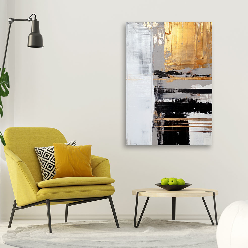 Leinwandbild Goldene Abstraktion