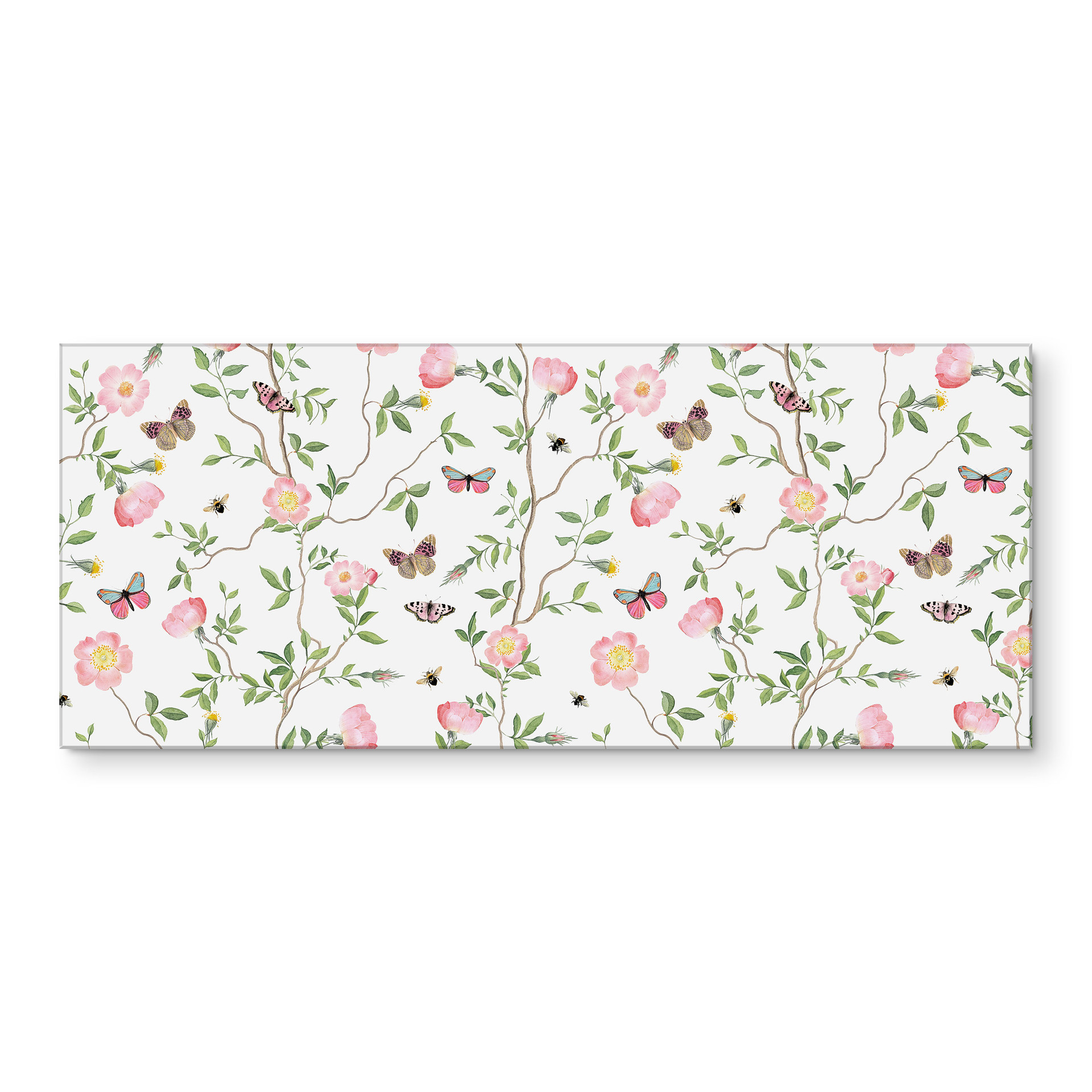 Küchenrückwand Rosa Christrosen im Frühling - UN Designs