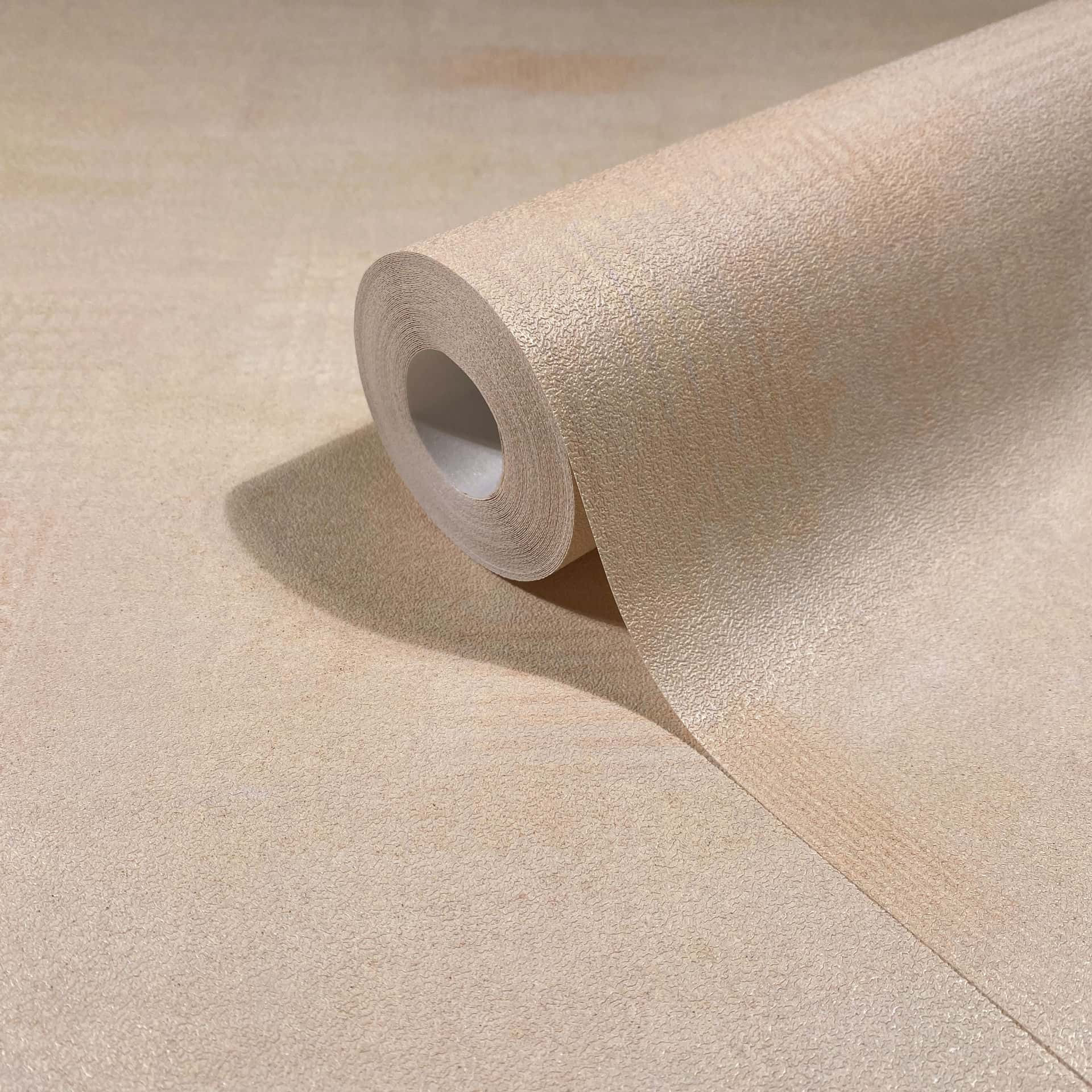 Vliesbehang gipslook, betonlook effen geometrisch mat in beige