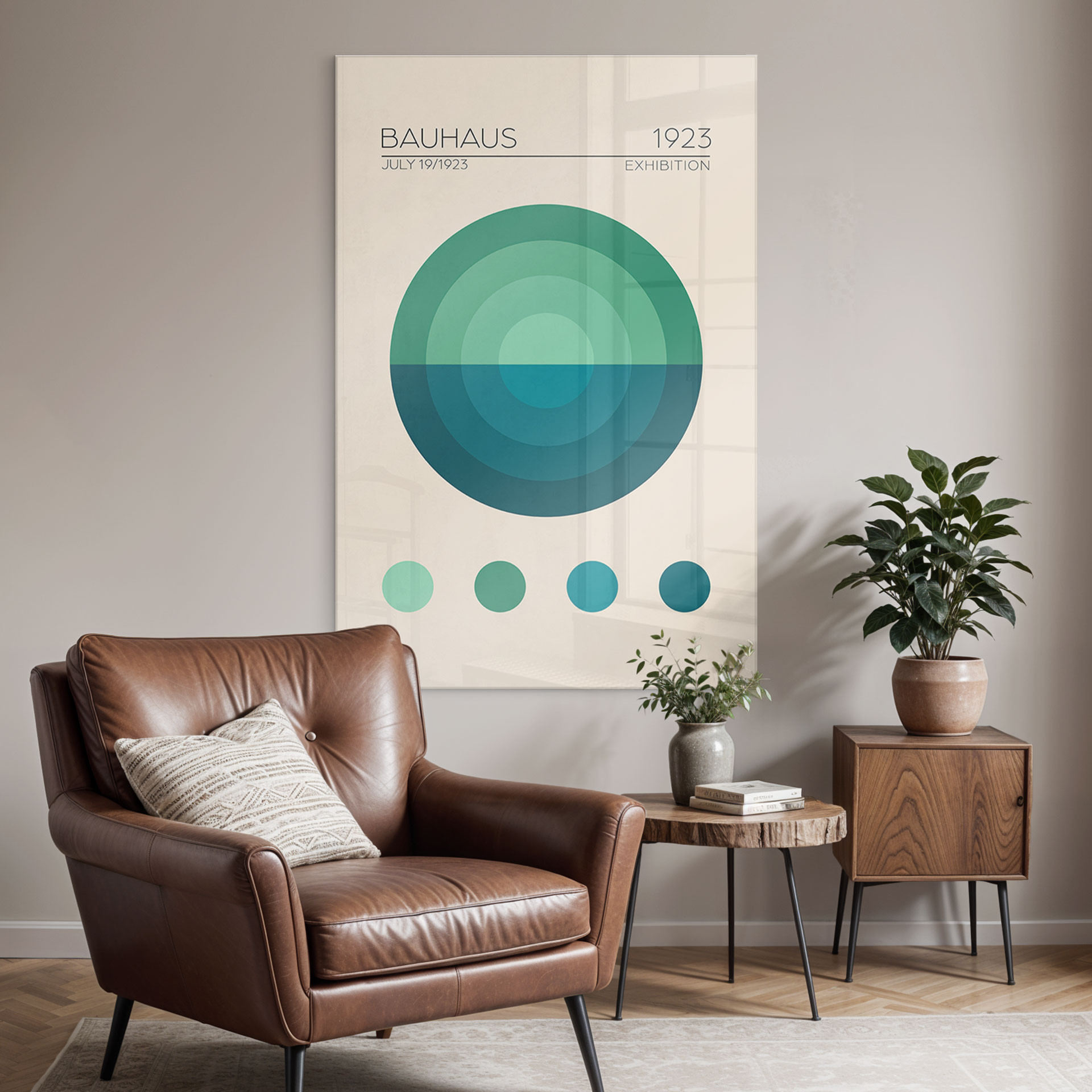 Akrylbillede Bauhaus Mavi Daire - Tunaboylu