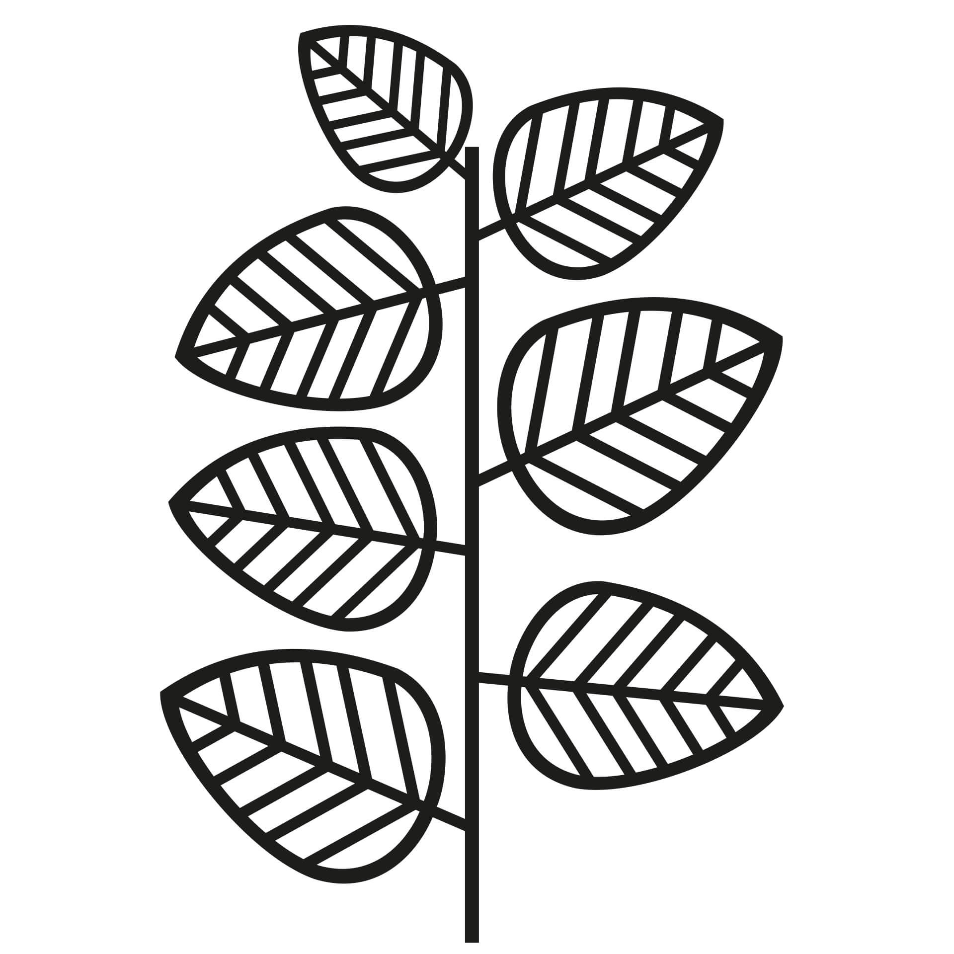 Wallsticker Jungle Plante
