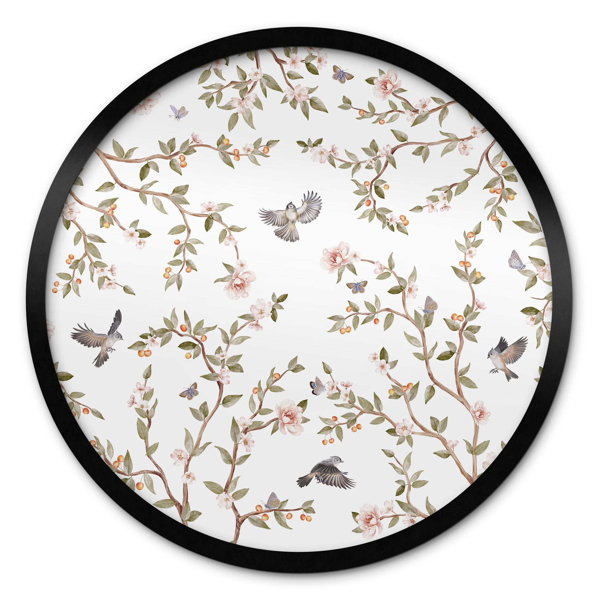 Poster Rosier avec oiseaux - Kikki Belle