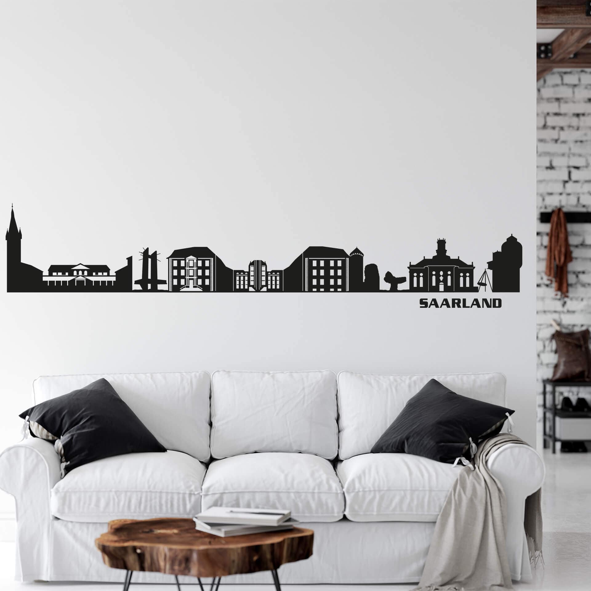 Wandtattoo Saarland Skyline