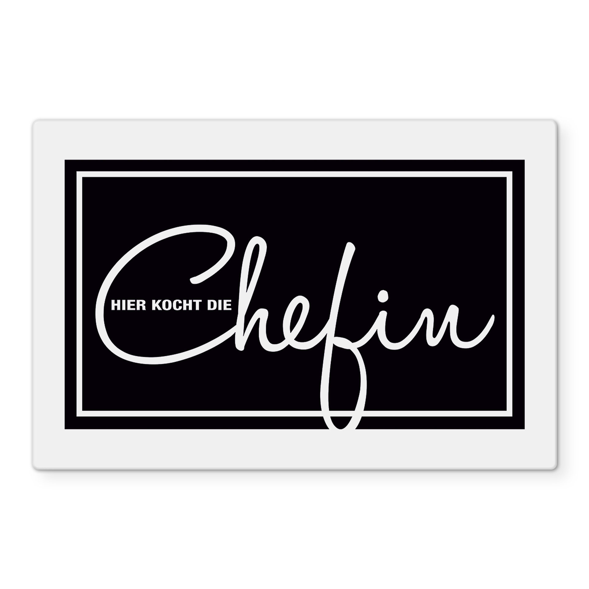 Stænkplade - Hier kocht die Chefin