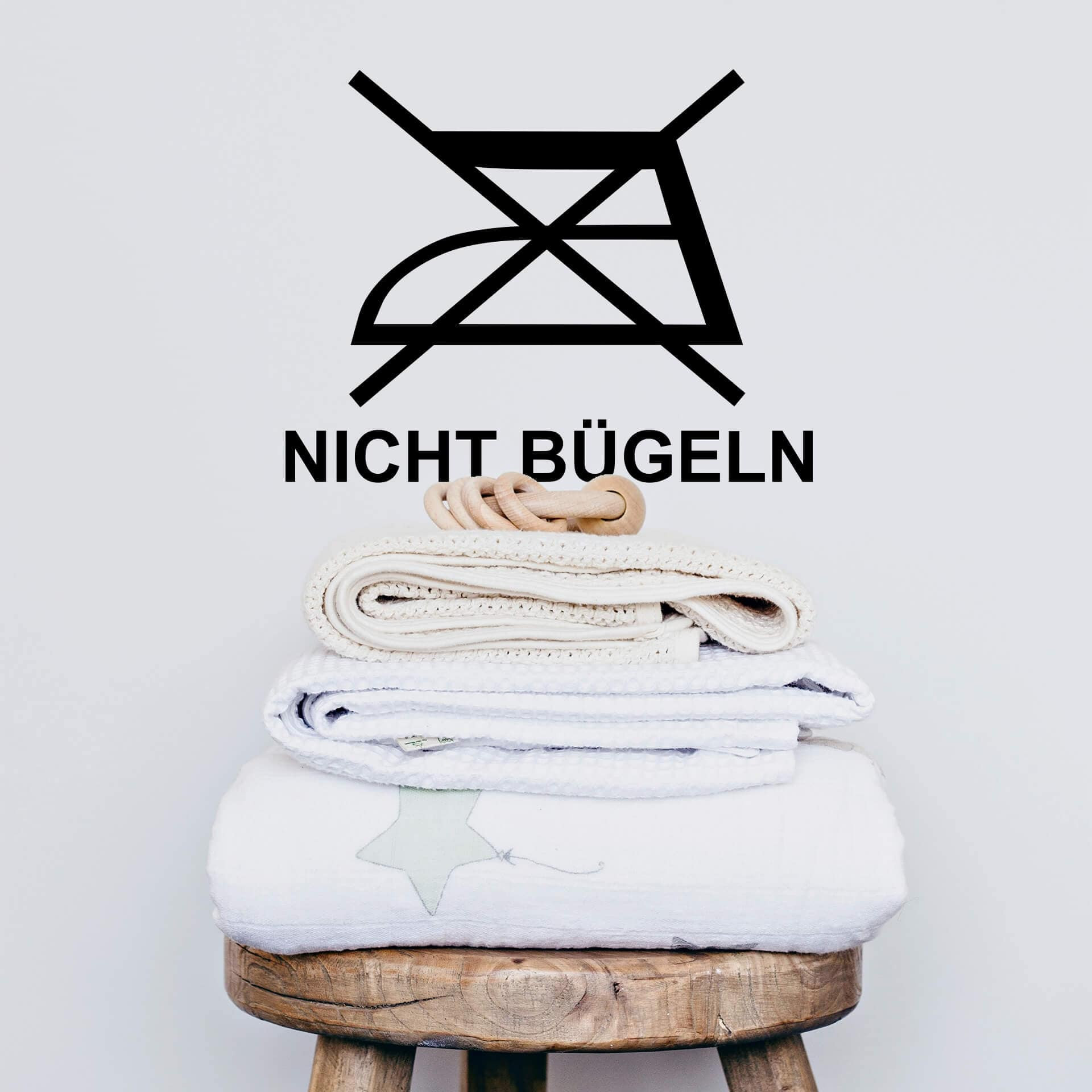 Wandtattoo Wäschezeichen Nicht Bügeln
