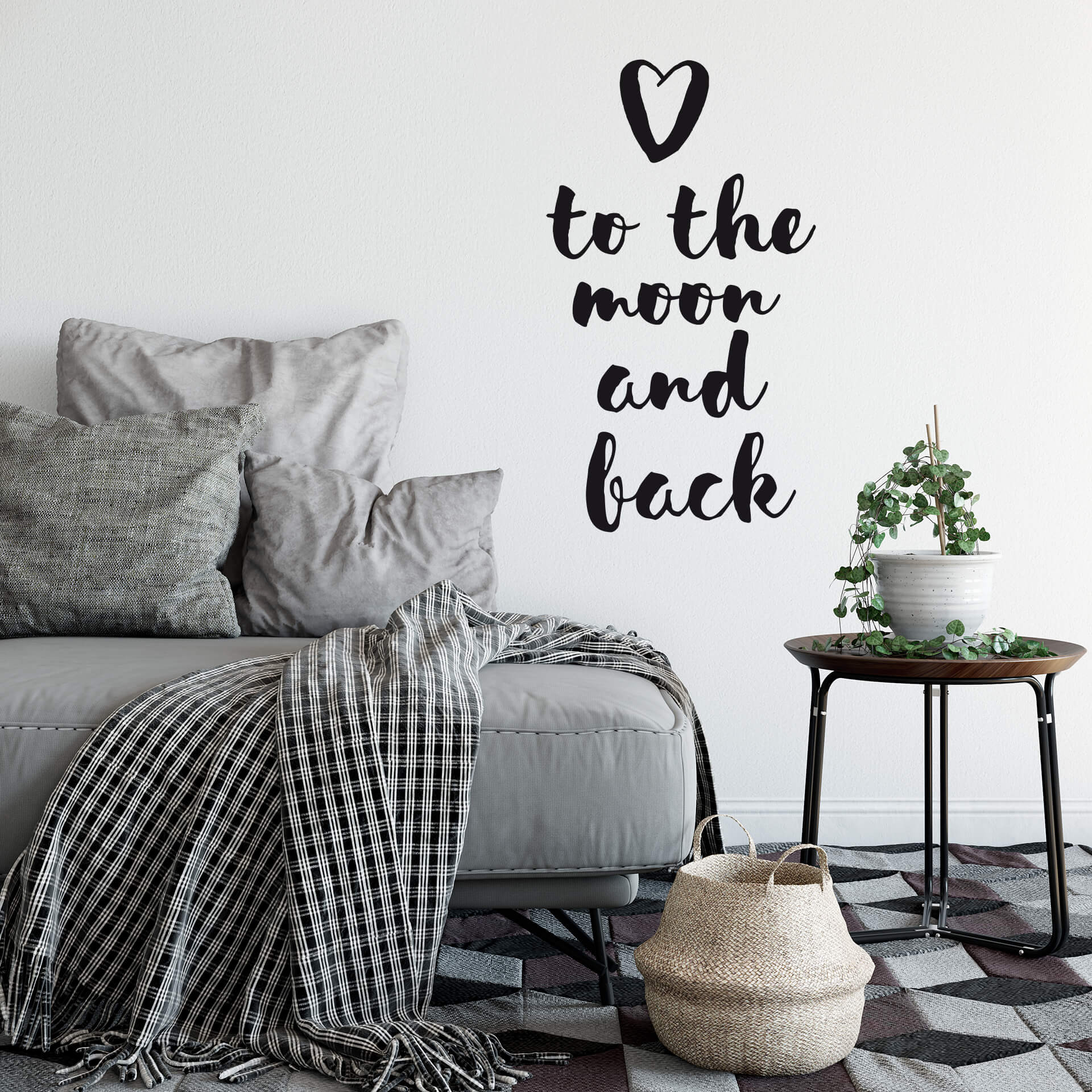Wallsticker - Love to the moon and back
