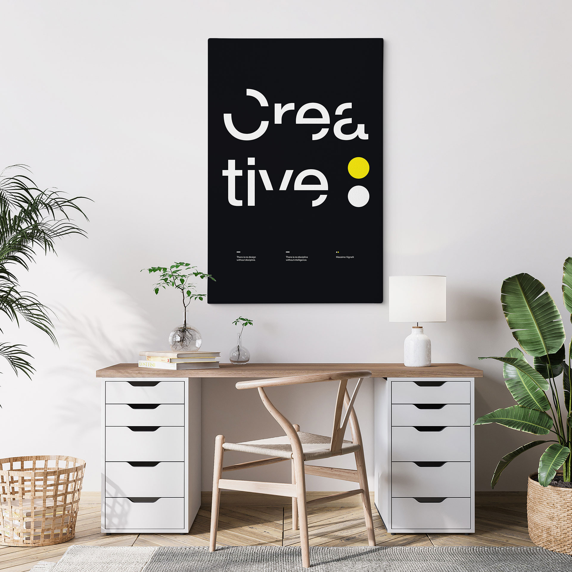 Tableau sur toile Design Typographique Créatif - Sub88 Studio