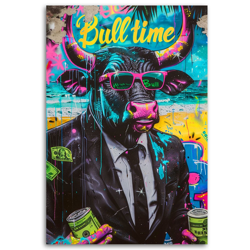 Canvasbillede, Farvet tyr CEO