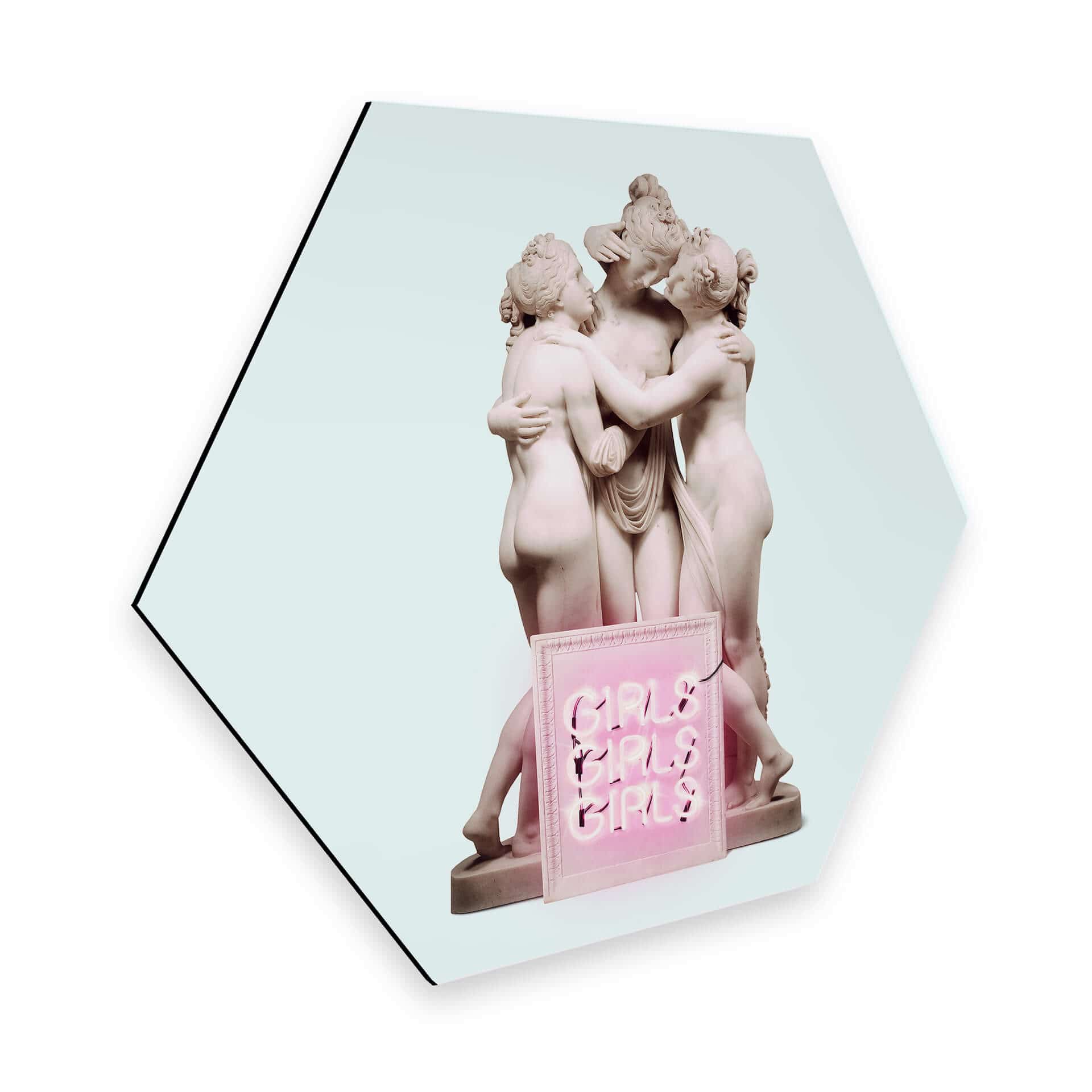 Hexagon Dibond Loose - Girls Girls Girls