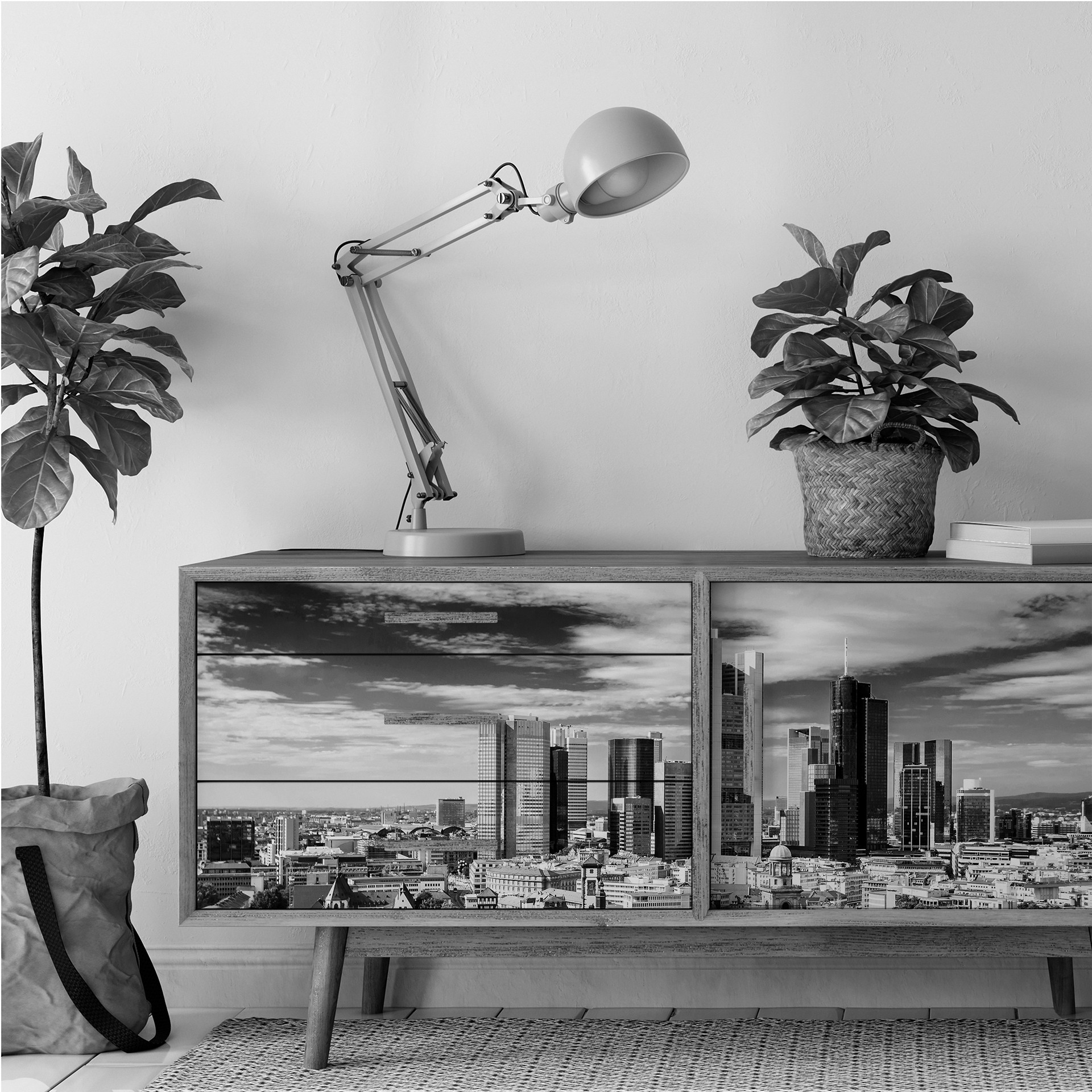 Wallprint Frankfurter Skyline - Panorama