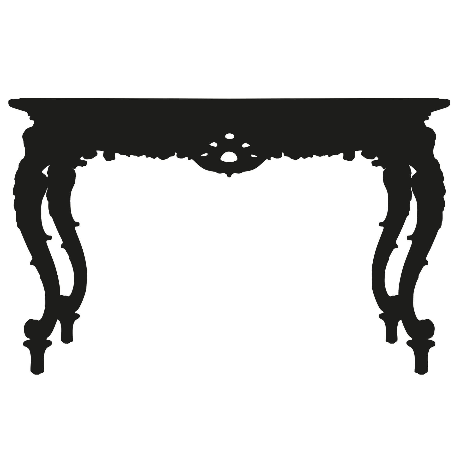 Wallsticker Antikt bord