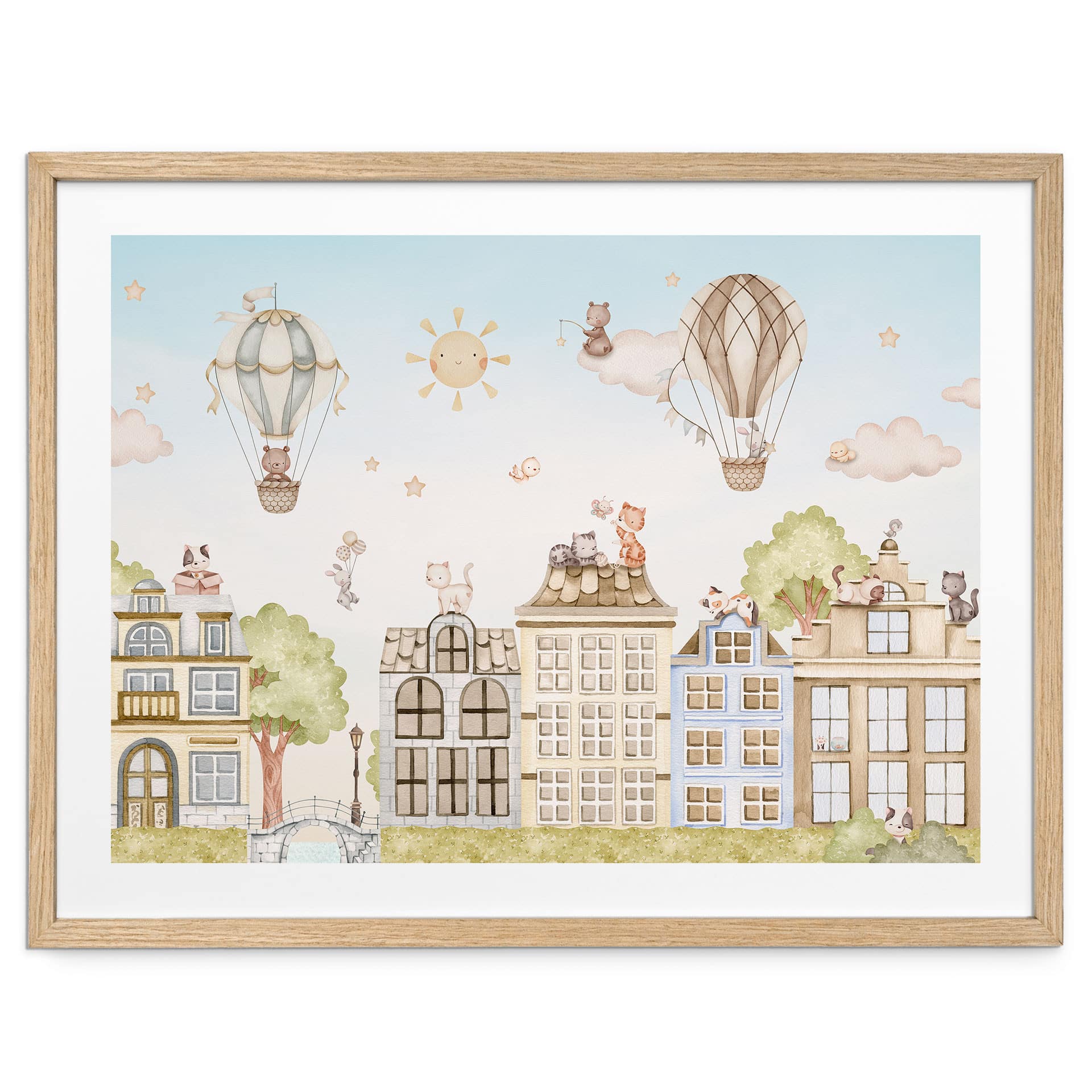 Poster Chats sur les Toits - Oliver Robins