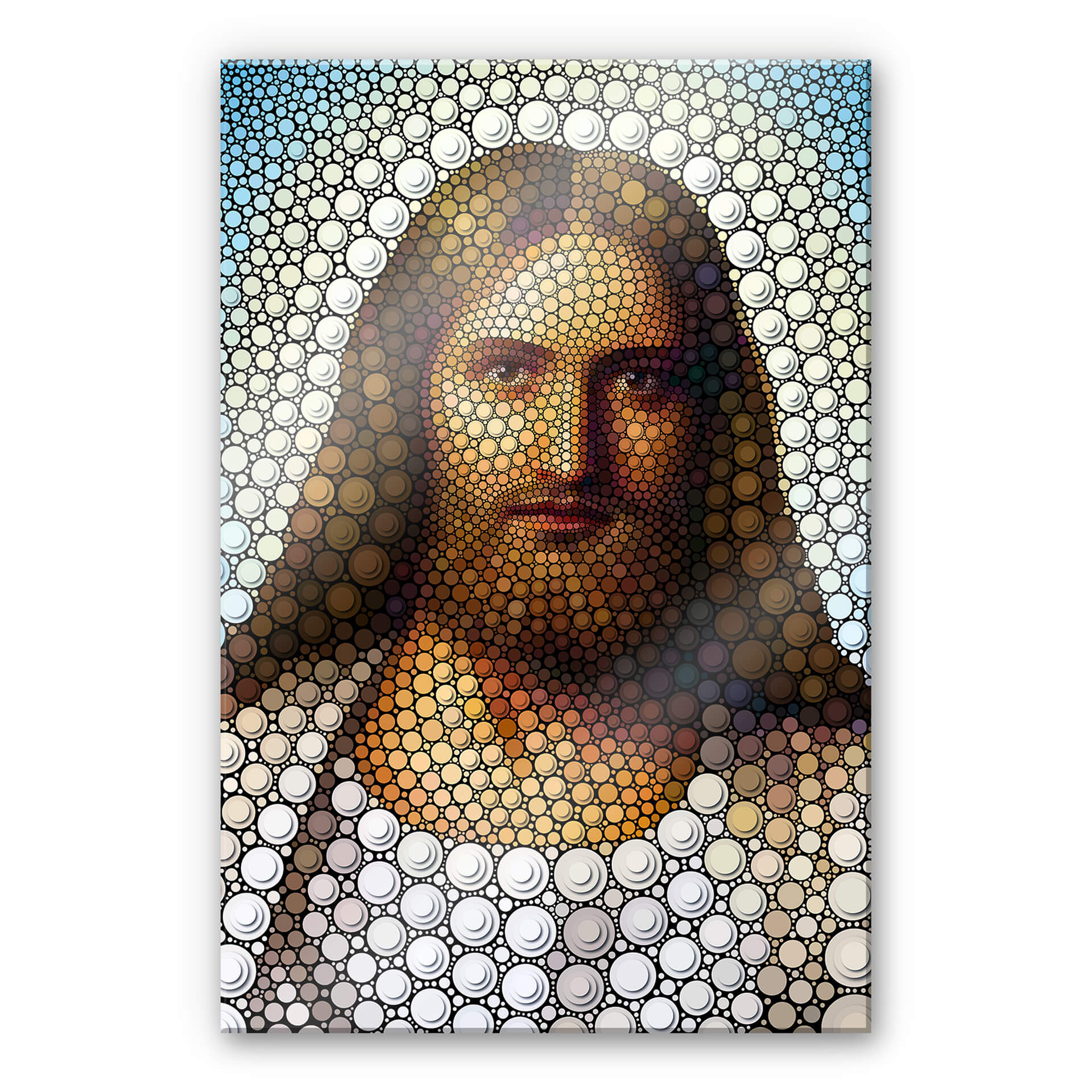 Akrylbillede Ben Heine - Cirkelisme: Jesus Kristus