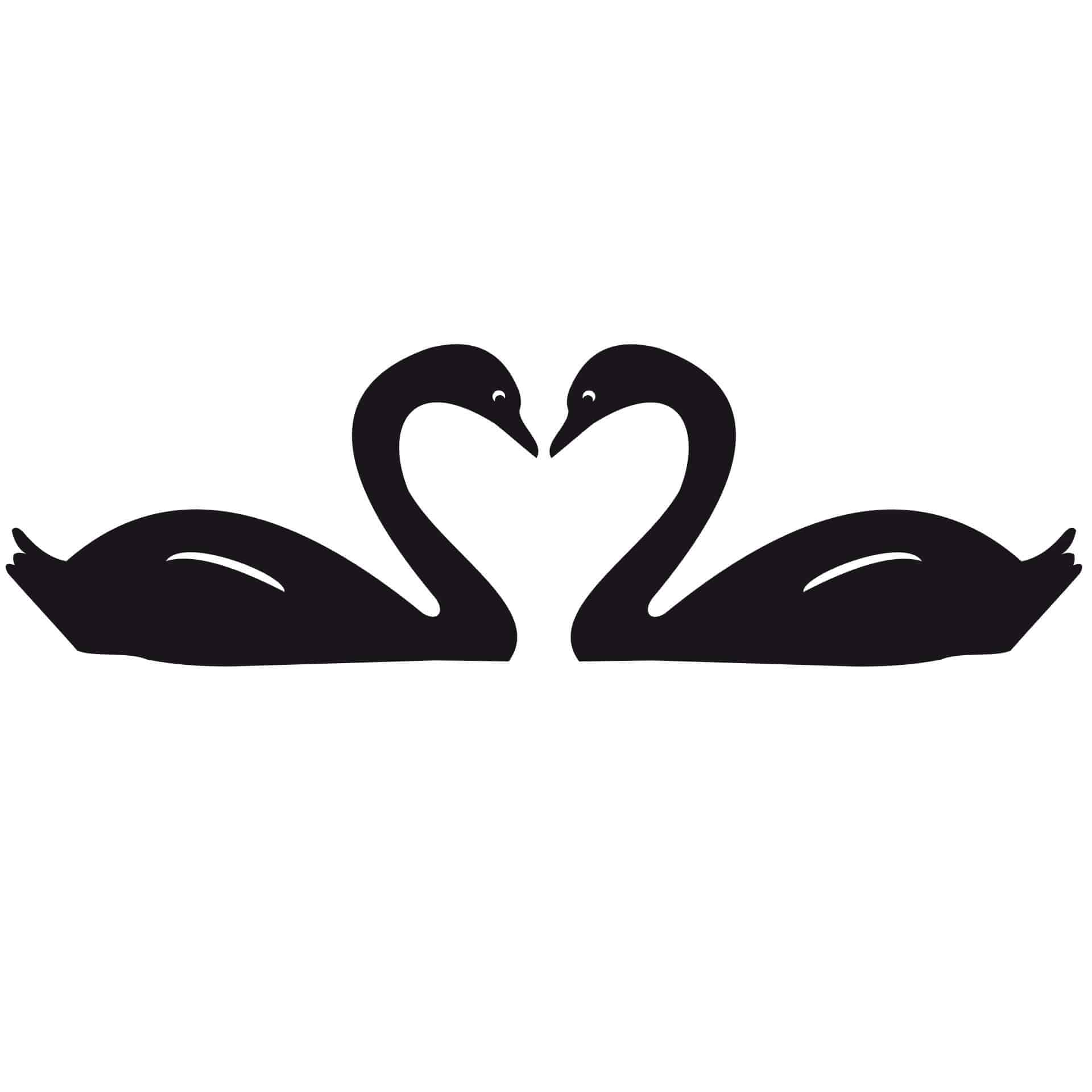 Wallsticker Svaner