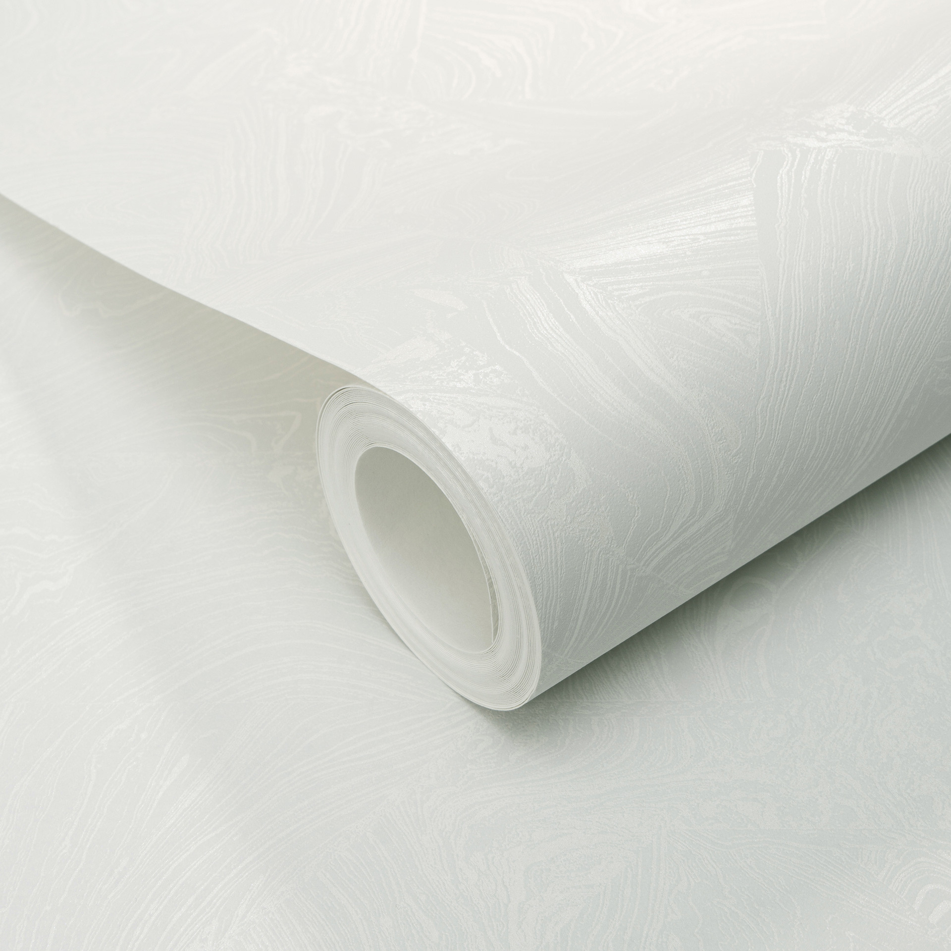 PVC-vrij grafisch vliesbehang met marmer look en metallic effect in grijs
