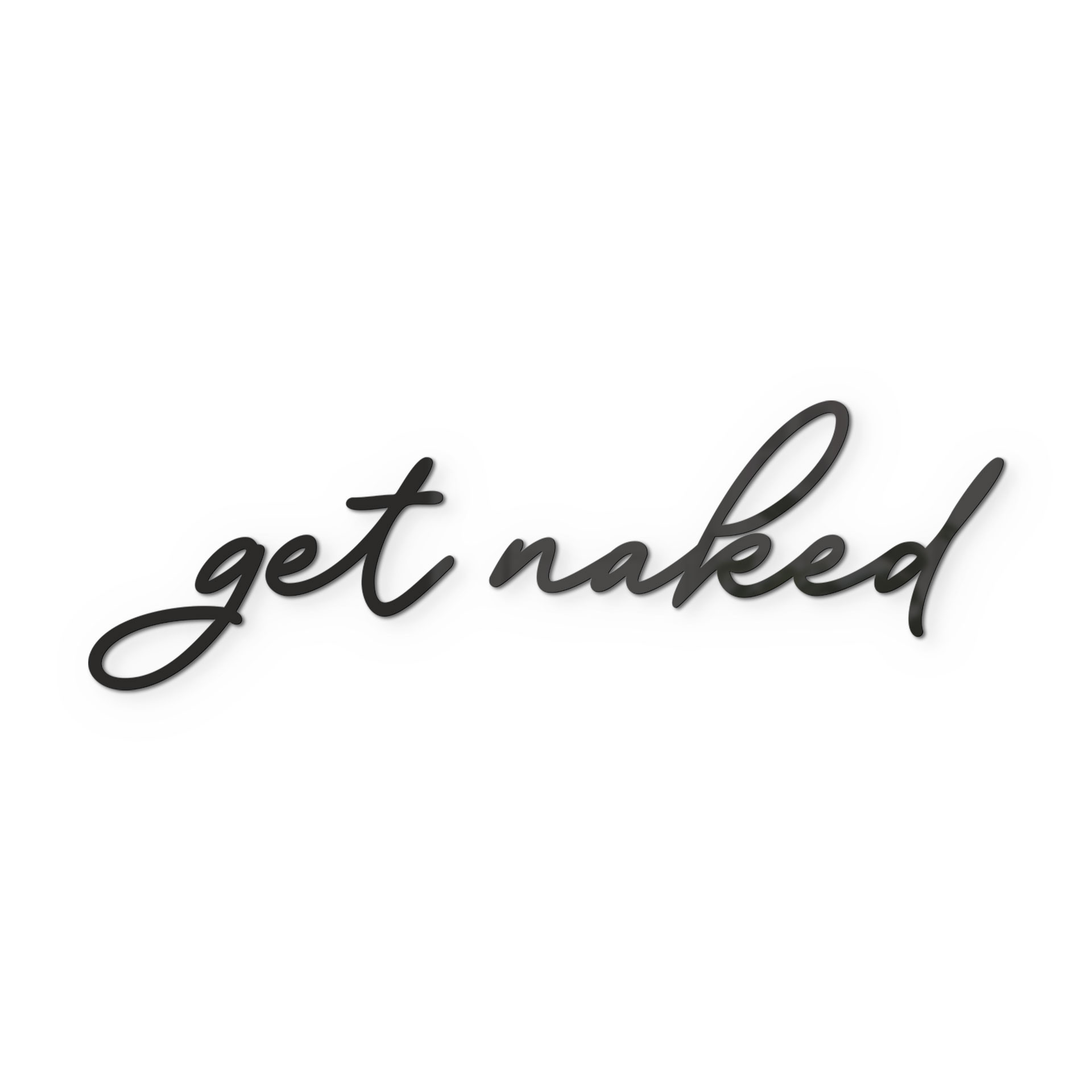 Litery akrylowe get naked