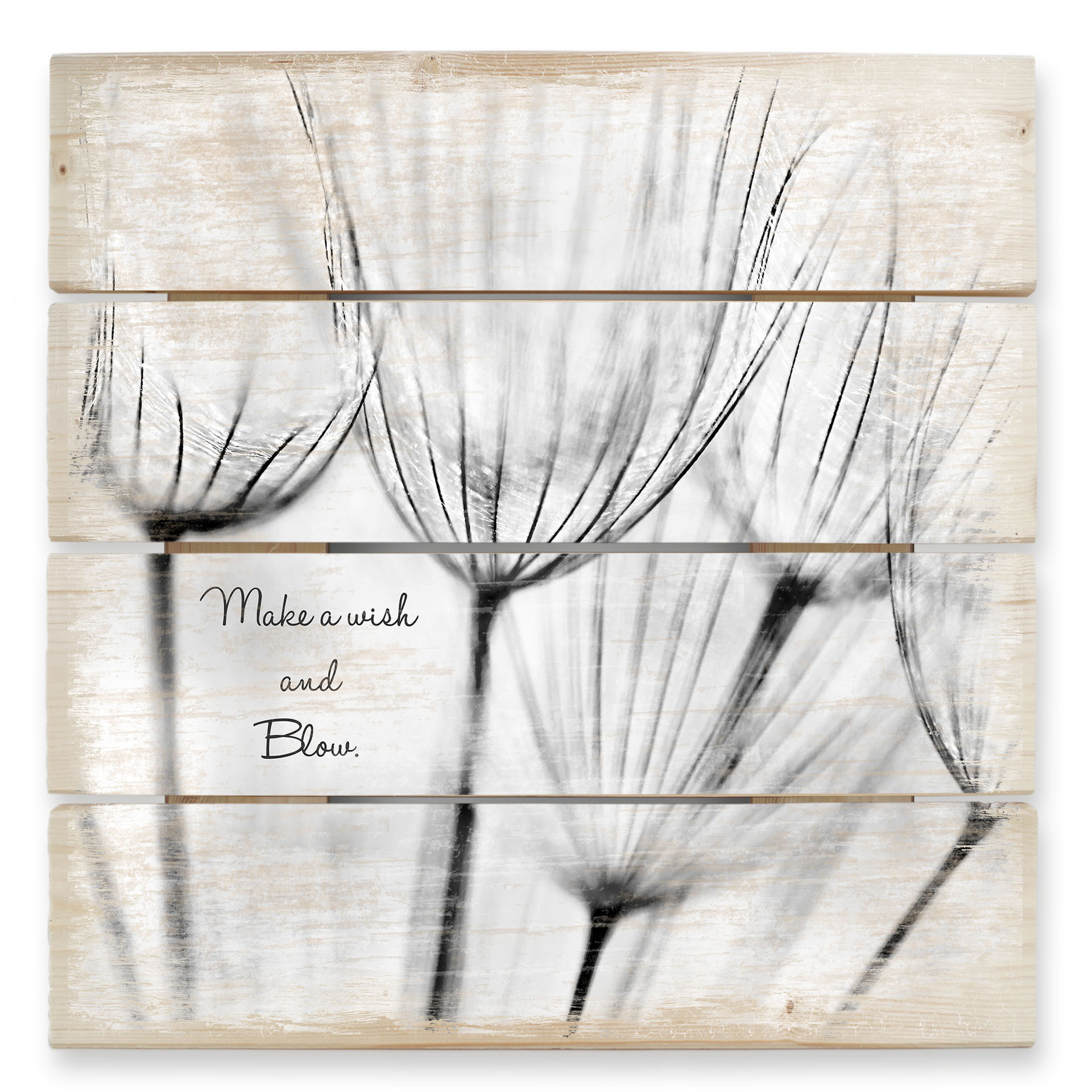 Obraz drewniany Make a Wish... - 40x41,5 cm