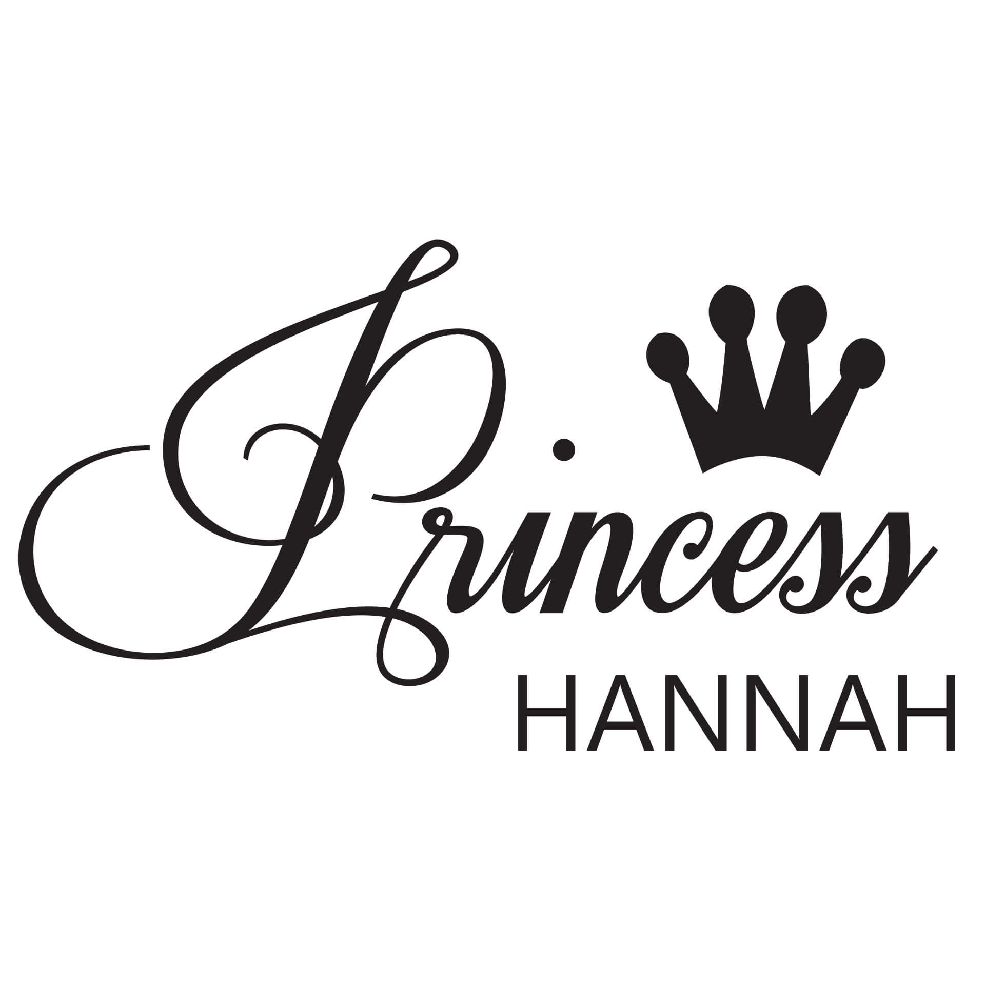 Wandtattoo + Name Princess