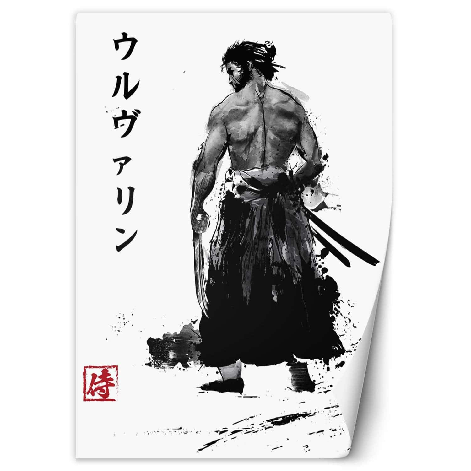 Fototapete, Japanischer Samurai