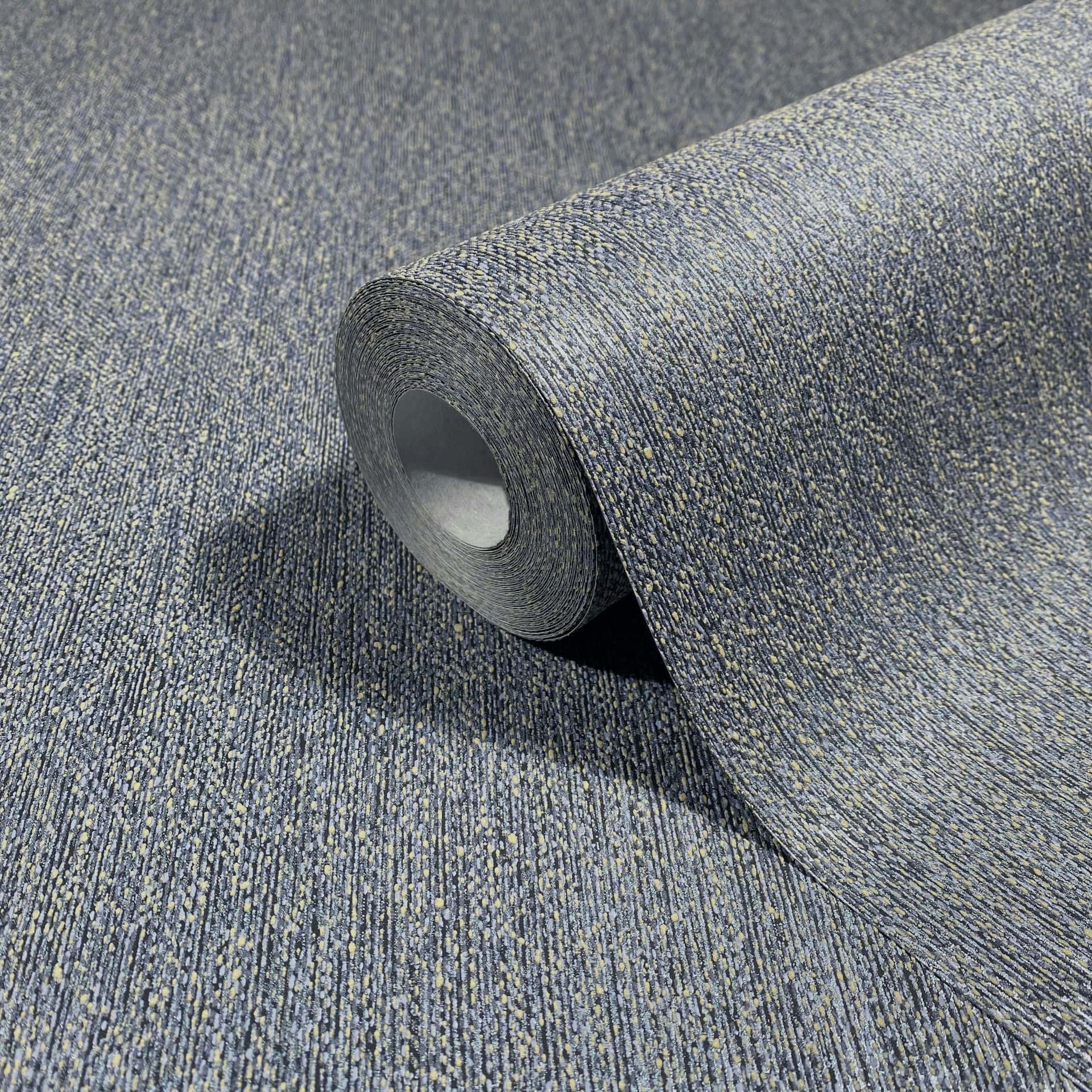 Vliesbehang effen, textiel effen klassiek in blauw