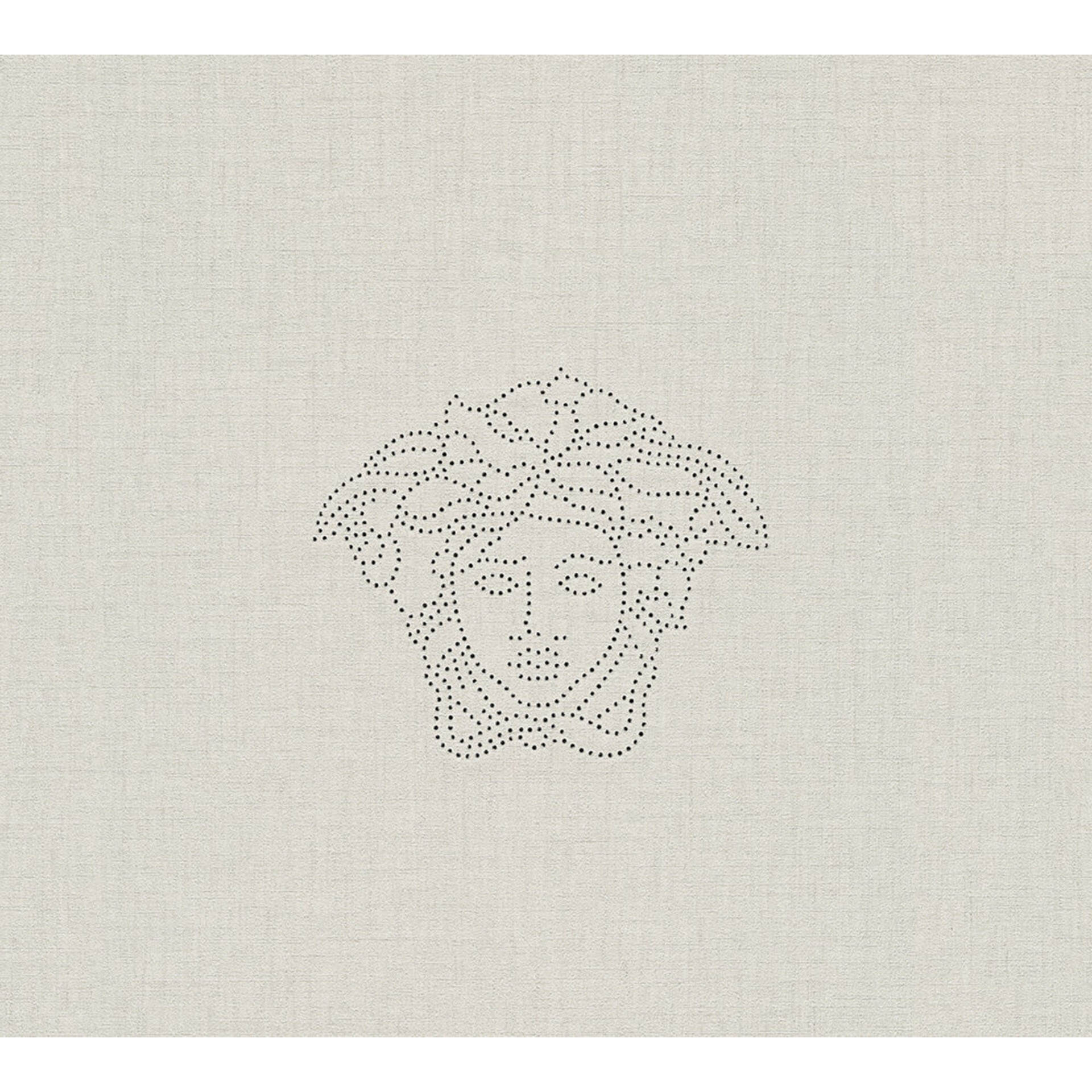 Versace tapet, Fleecetapet, Medusa grå, sølv