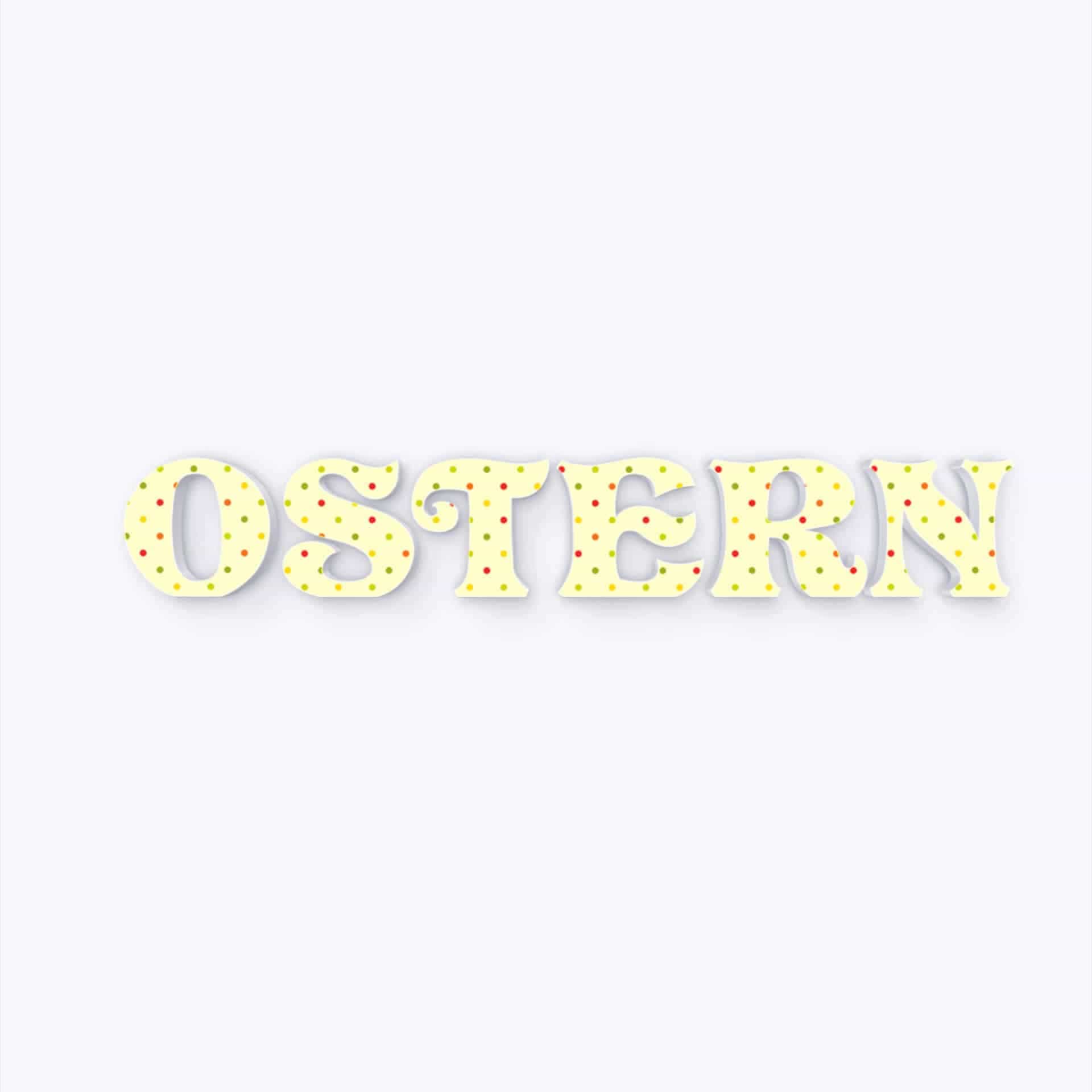 Lettres décoratives - Ostern