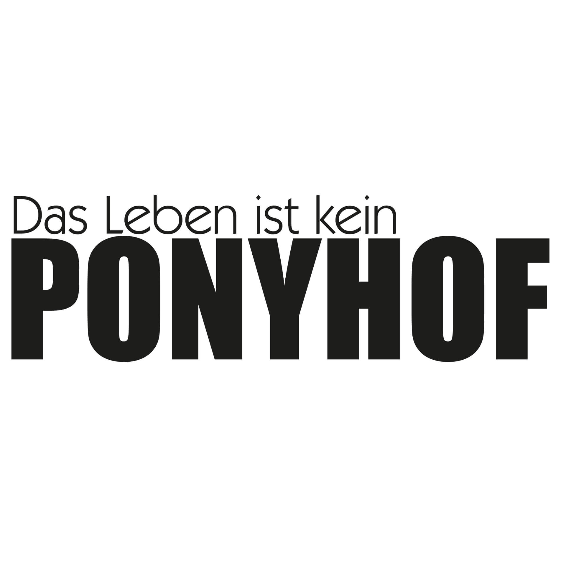 Wandtattoo Das Leben ist kein Ponyhof 3