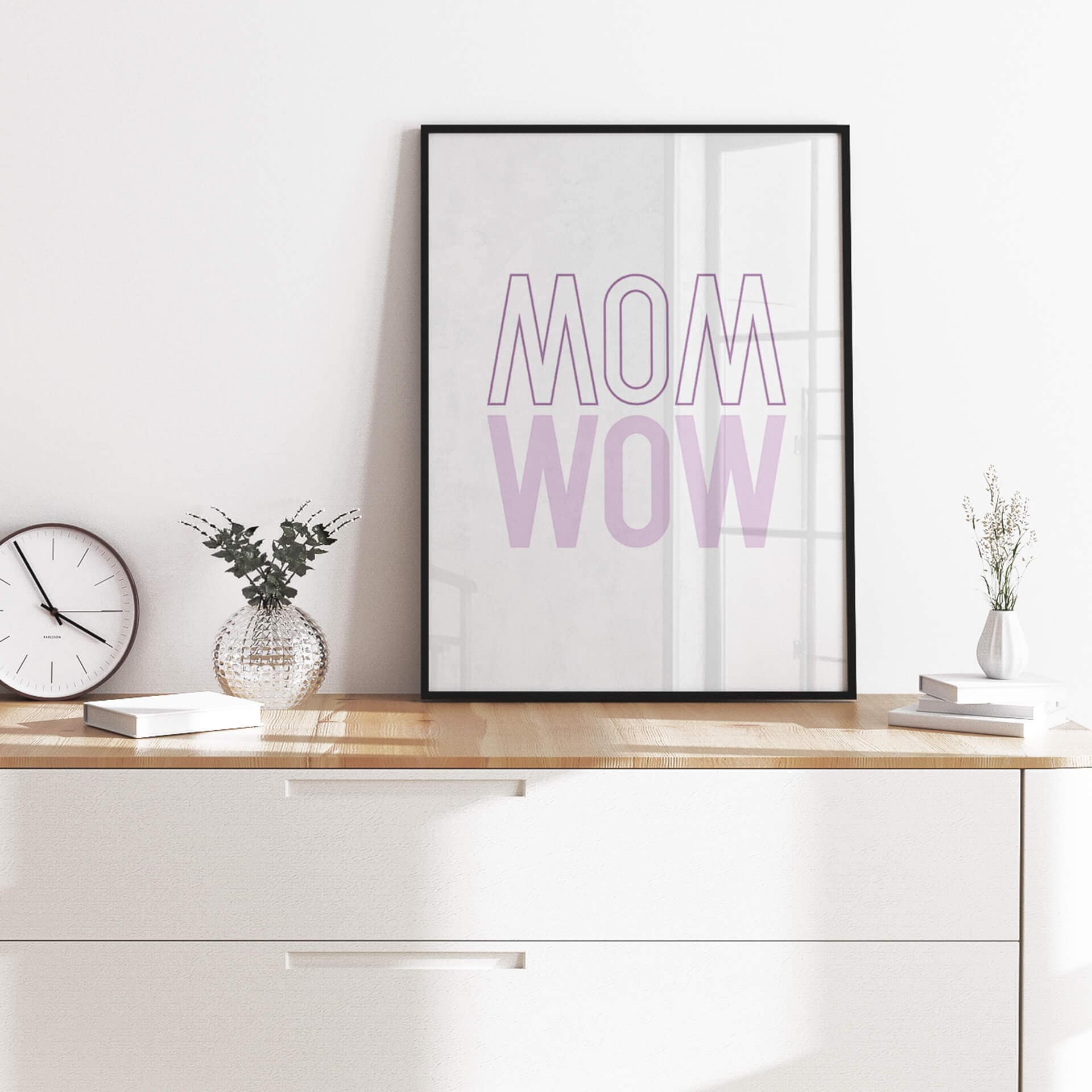 Plakat - Mama jest tylko odbiciem wow