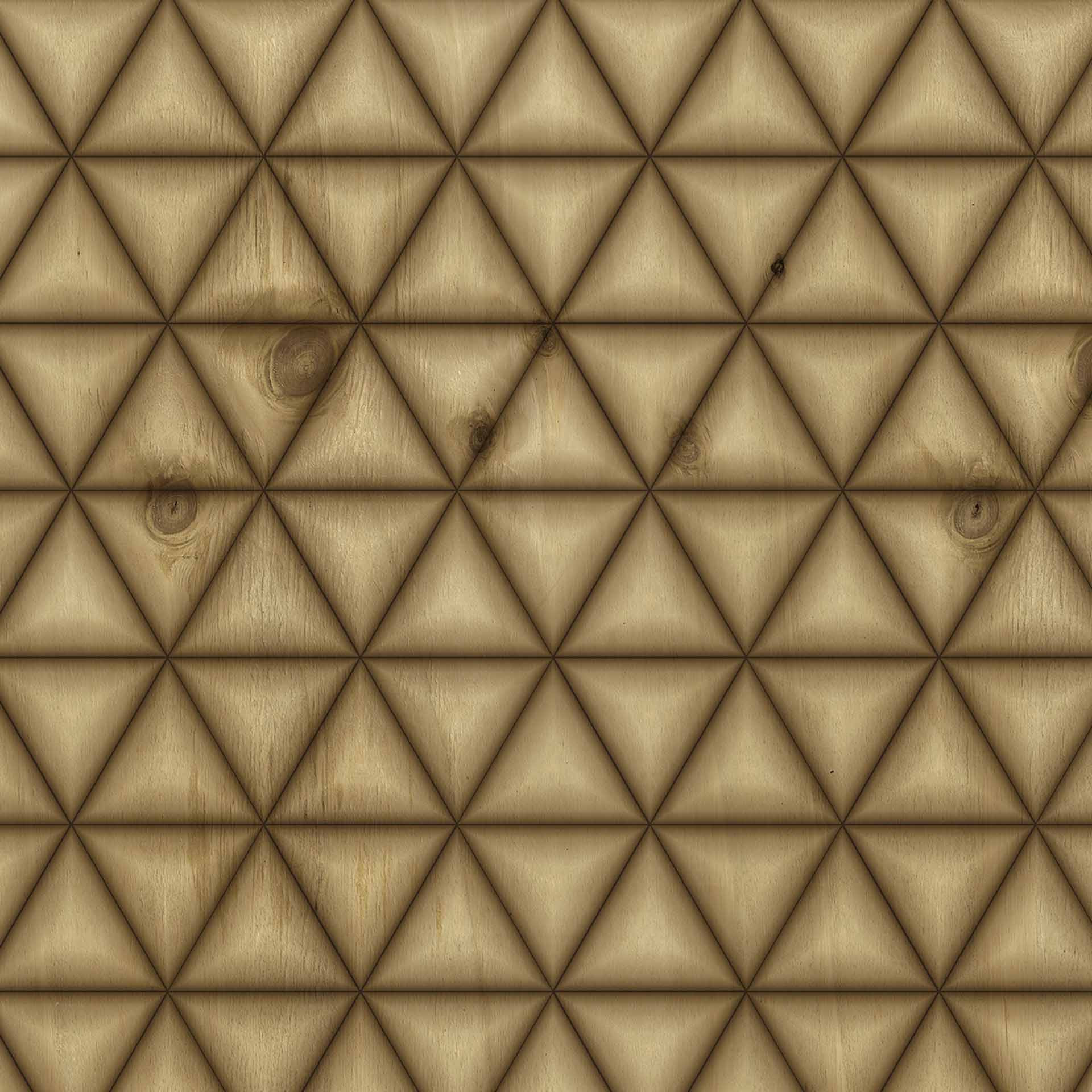 Geometric GraphicTriang1 beige bruin - vliesbehang Designwalls 2 - 2,55 x 3,5 m