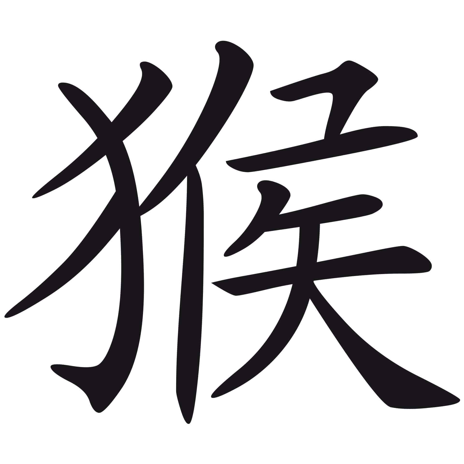 Wallsticker Dyretegn - Kinesisk