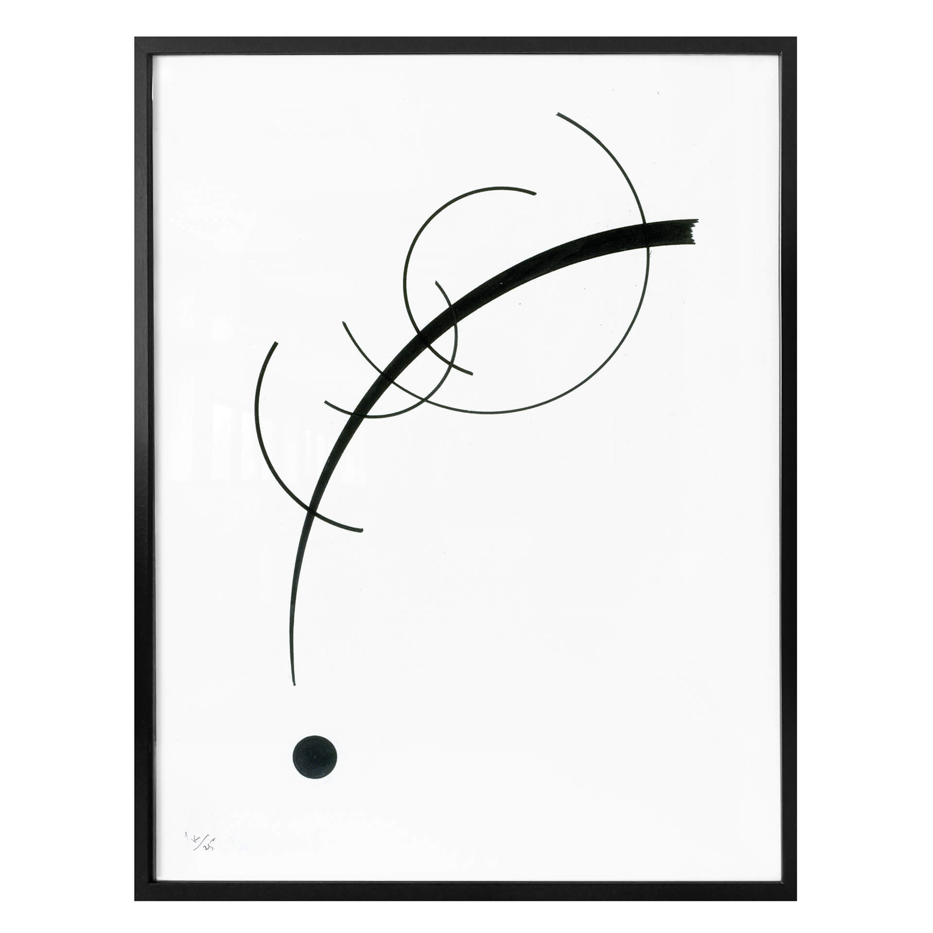 Plakat Kandinsky - Krzywa w punkt