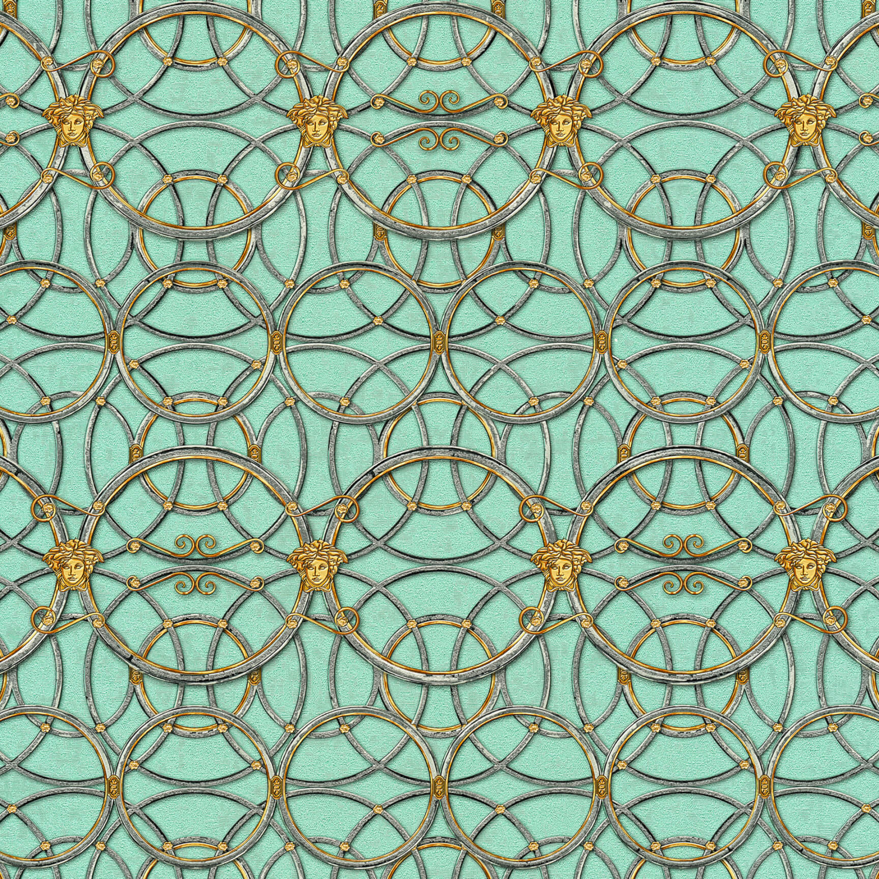 Versace Scala del Palazzo vliesbehang metallic