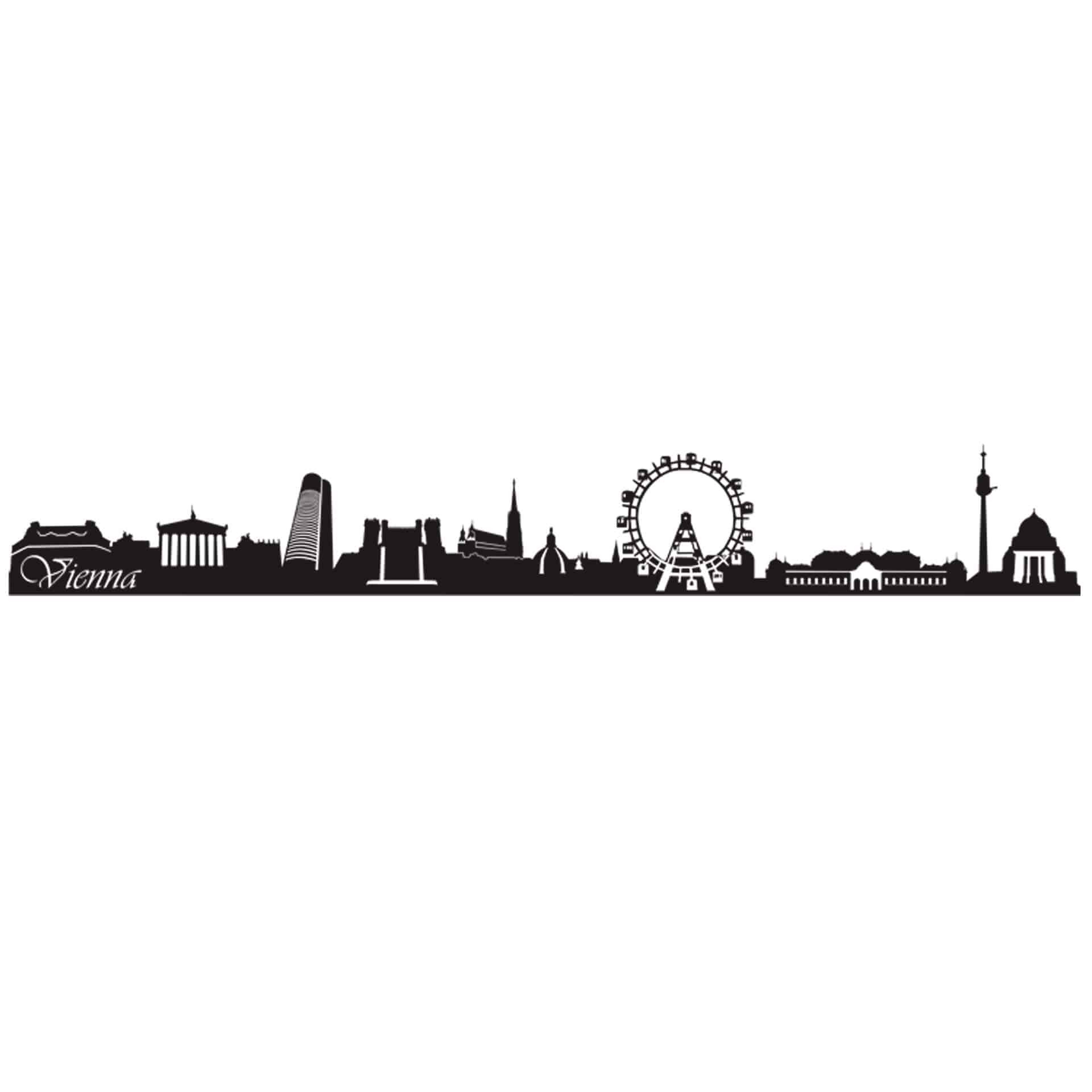 Wallsticker Vienna Skyline