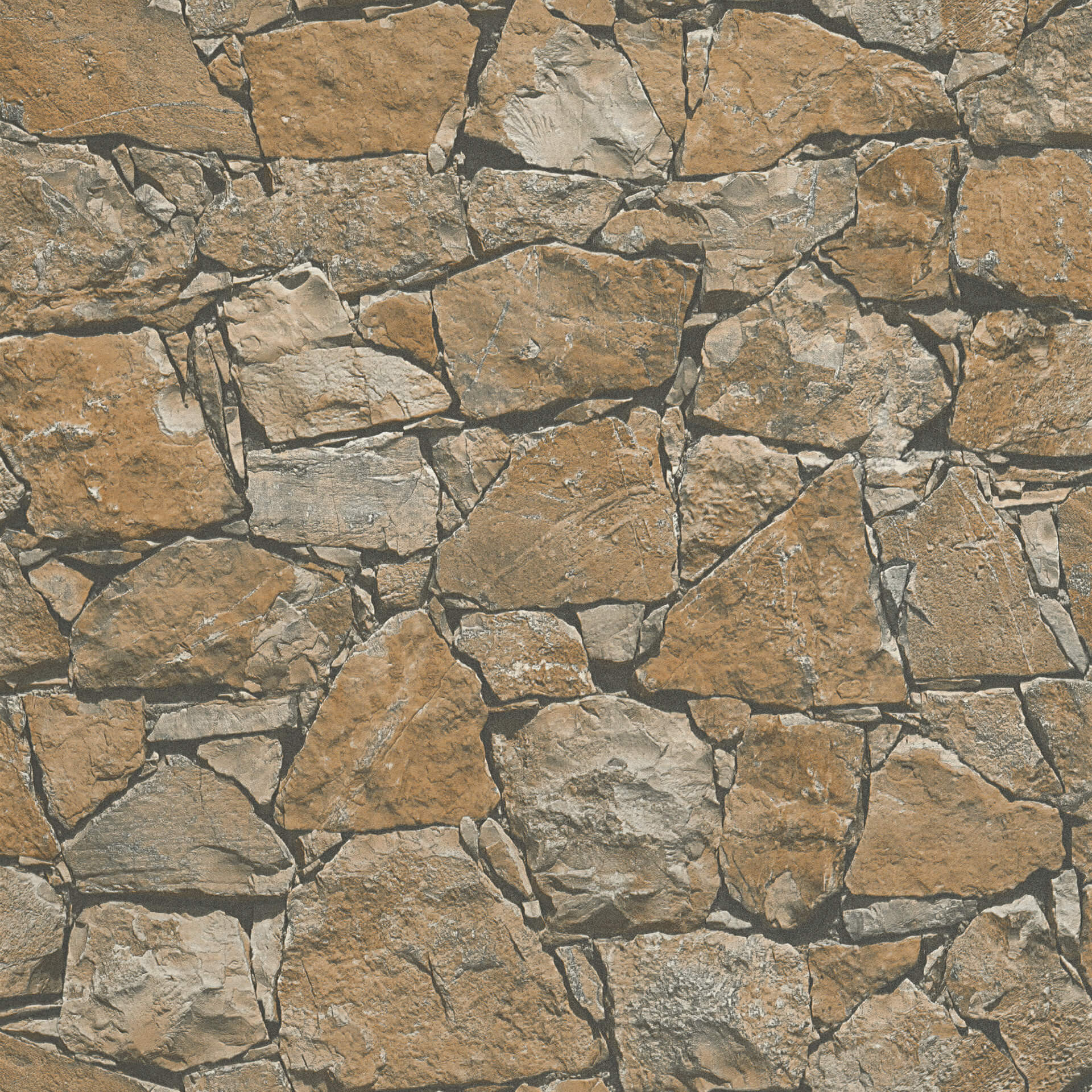 A.S. Création behang Best of Wood`n Stone 2nd Edition beige, bruin, zwart