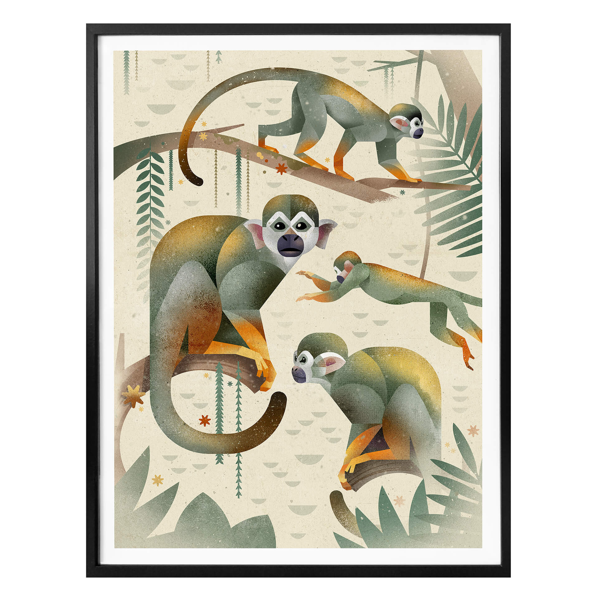 Plakat Brown - Małpy wiewiórki