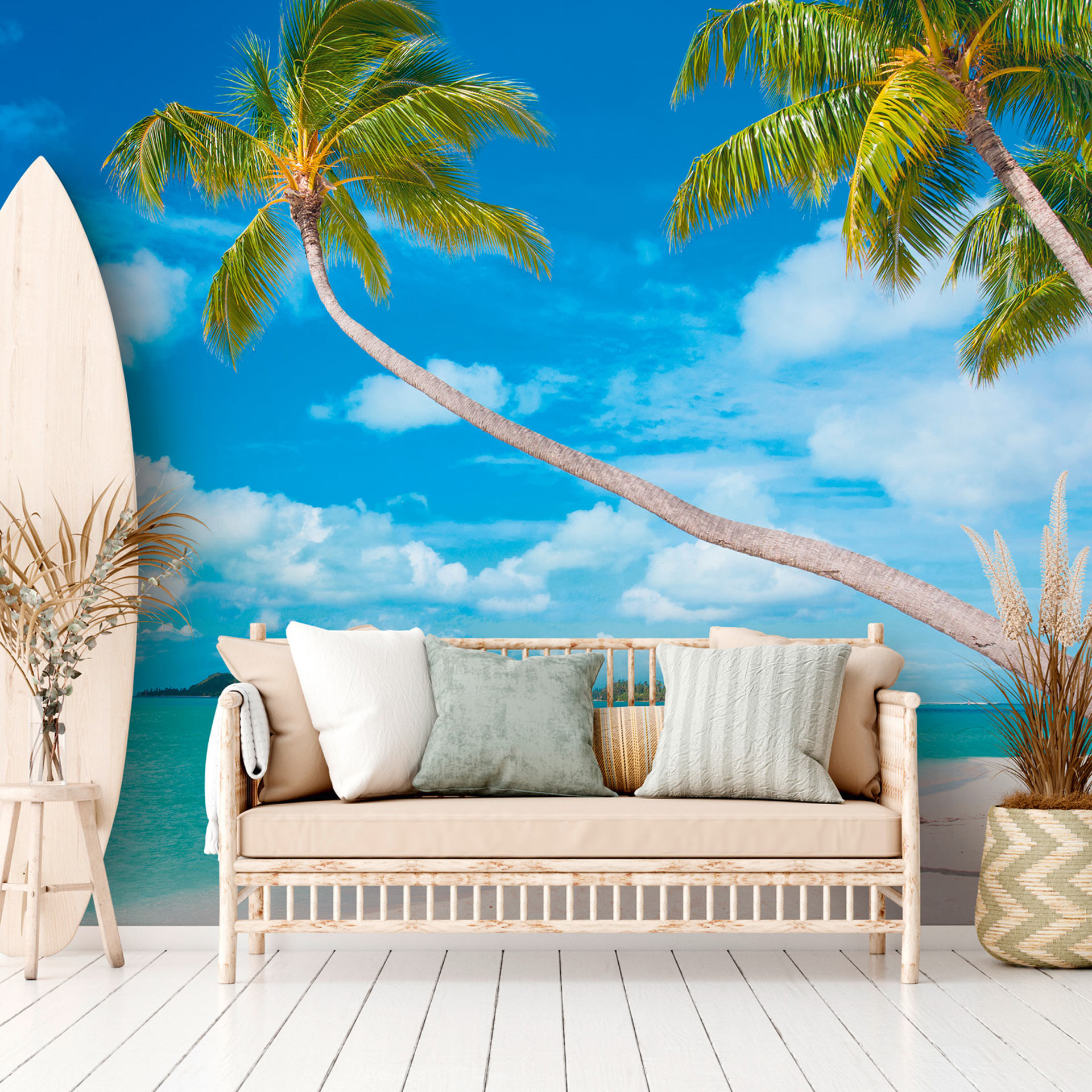 Fotobehang Caraïbische flair - Vliesbehang 3,75 m x 2,50 m