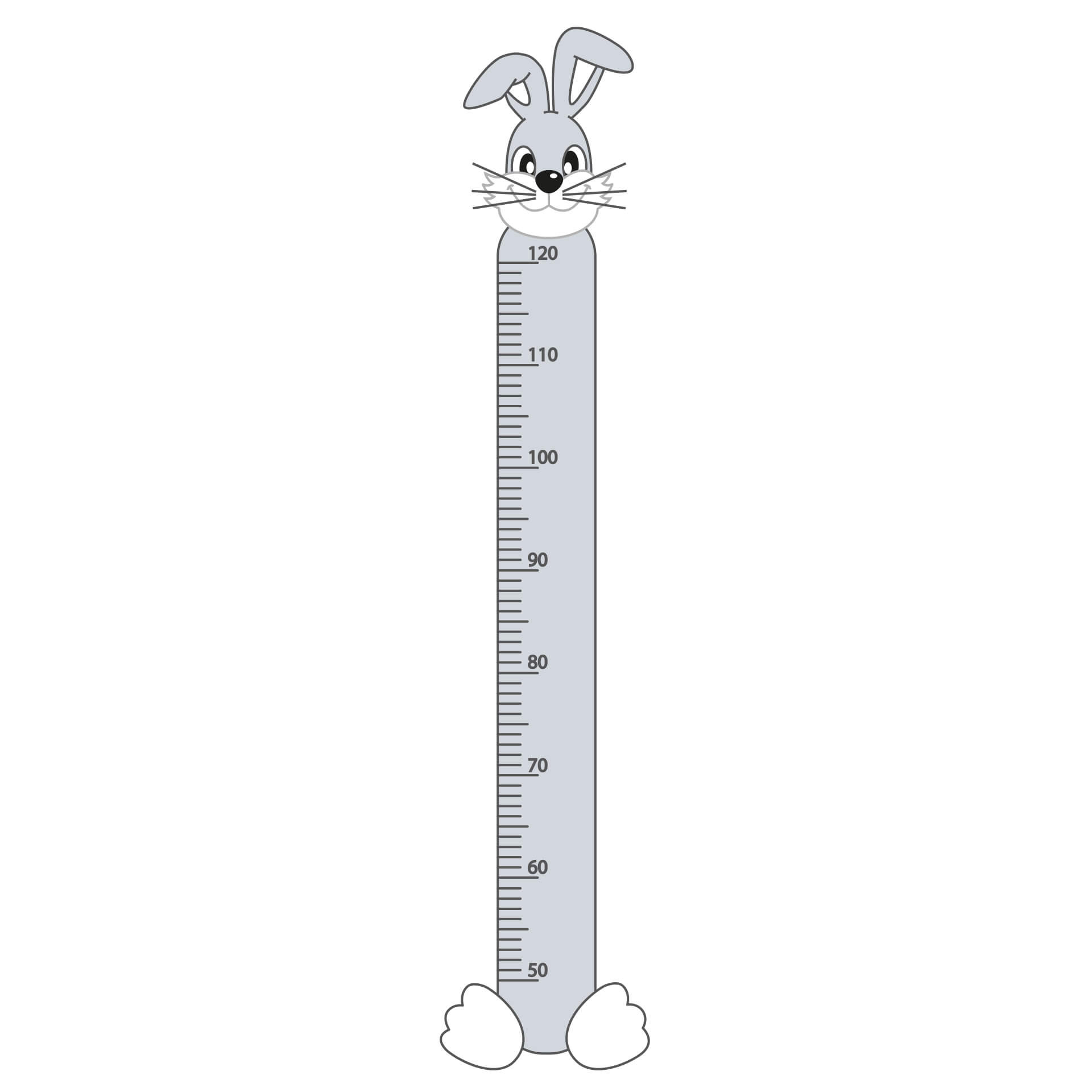Wallsticker Målebånd - Kanin