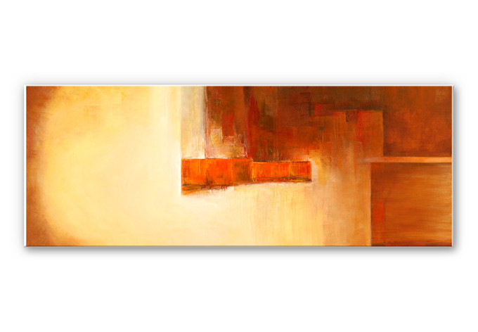 Wandbild Schüßler - Orange-Brown Balance