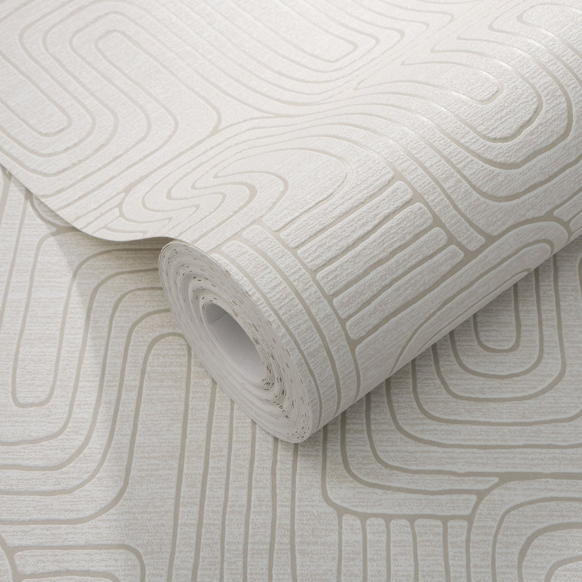 Grafisch behang Opus beige