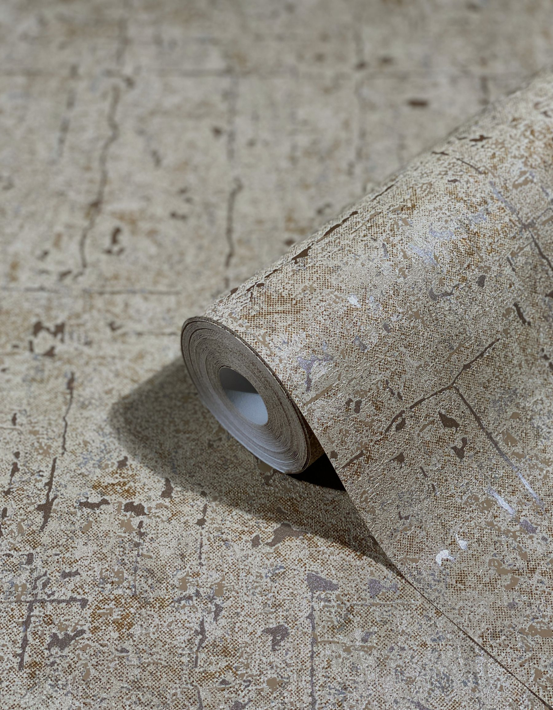 Structuur behang Novamur Yvi beige, bruin