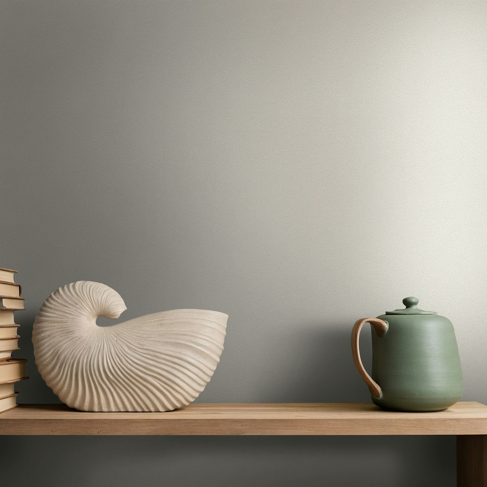 Vliesbehang structuur effen modern mat in beige