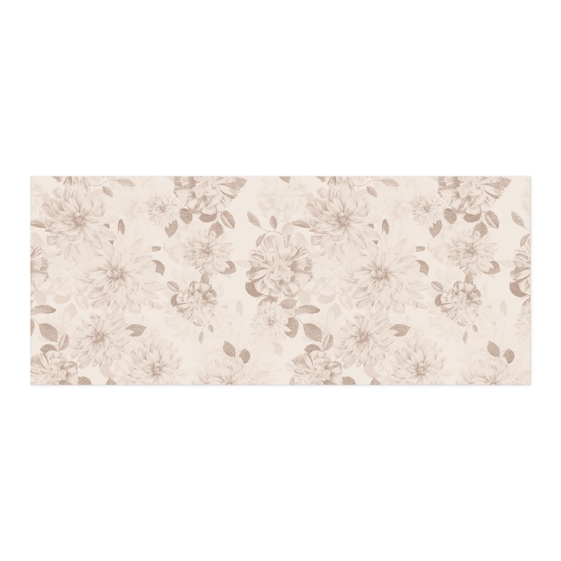 Samoprzylepny panel ścienny do kuchni Dahlias Shabby Chic Beige - Bloomery Decor
