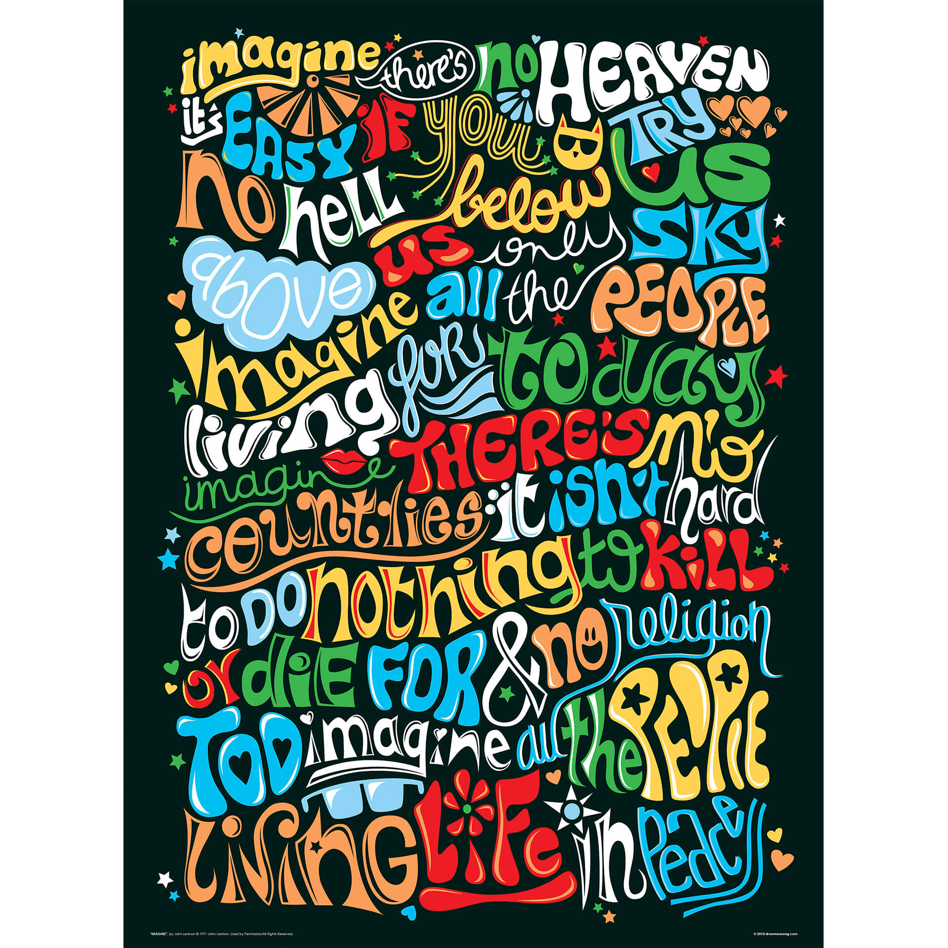 Fotobehang Tohmé - Imagine there is no heaven