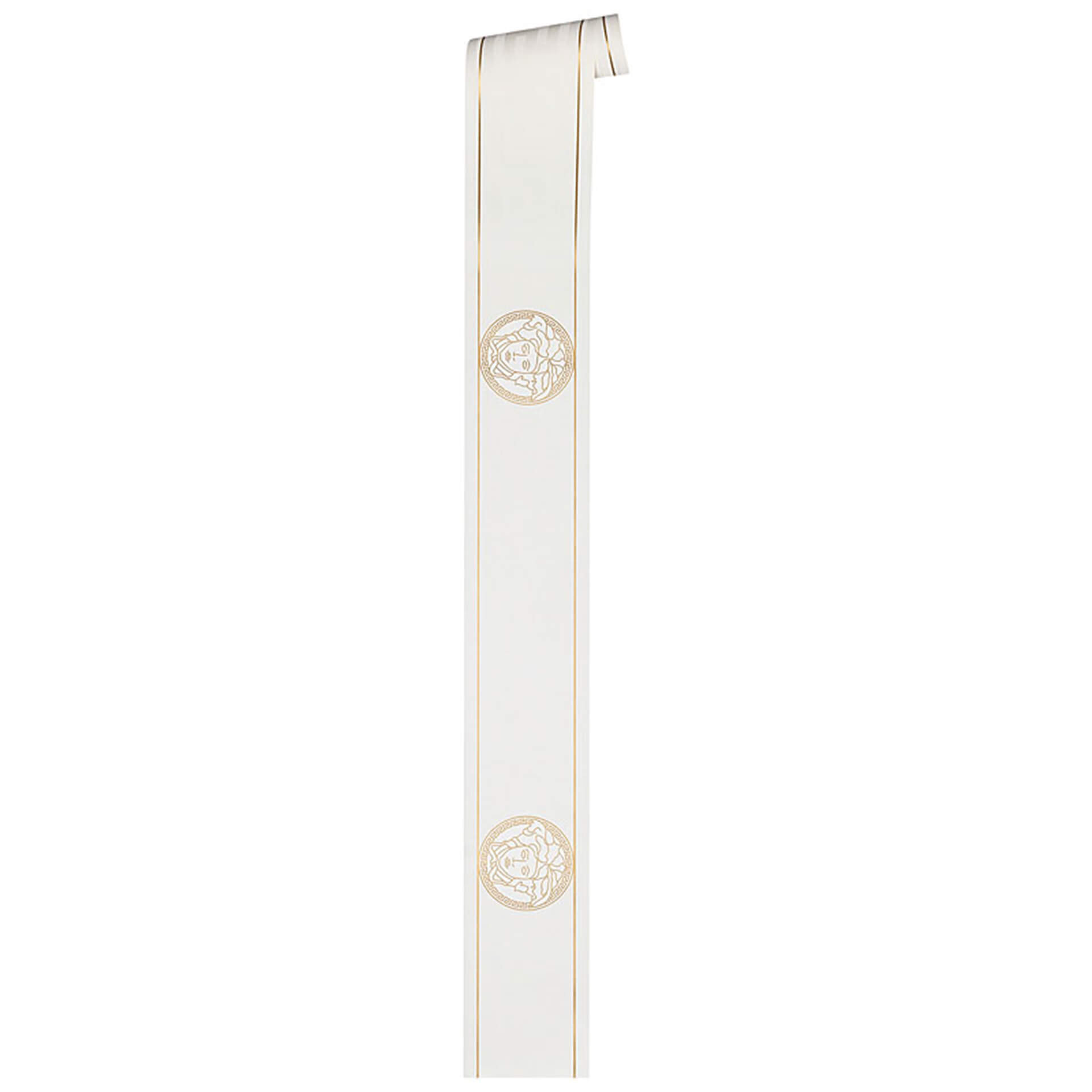 Bordo decorativo Versace Wallpaper Greek colore metallizzato, bianco