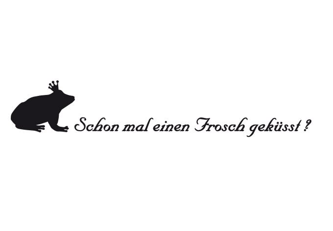 Wandtattoo Schon mal einen Frosch geküsst?