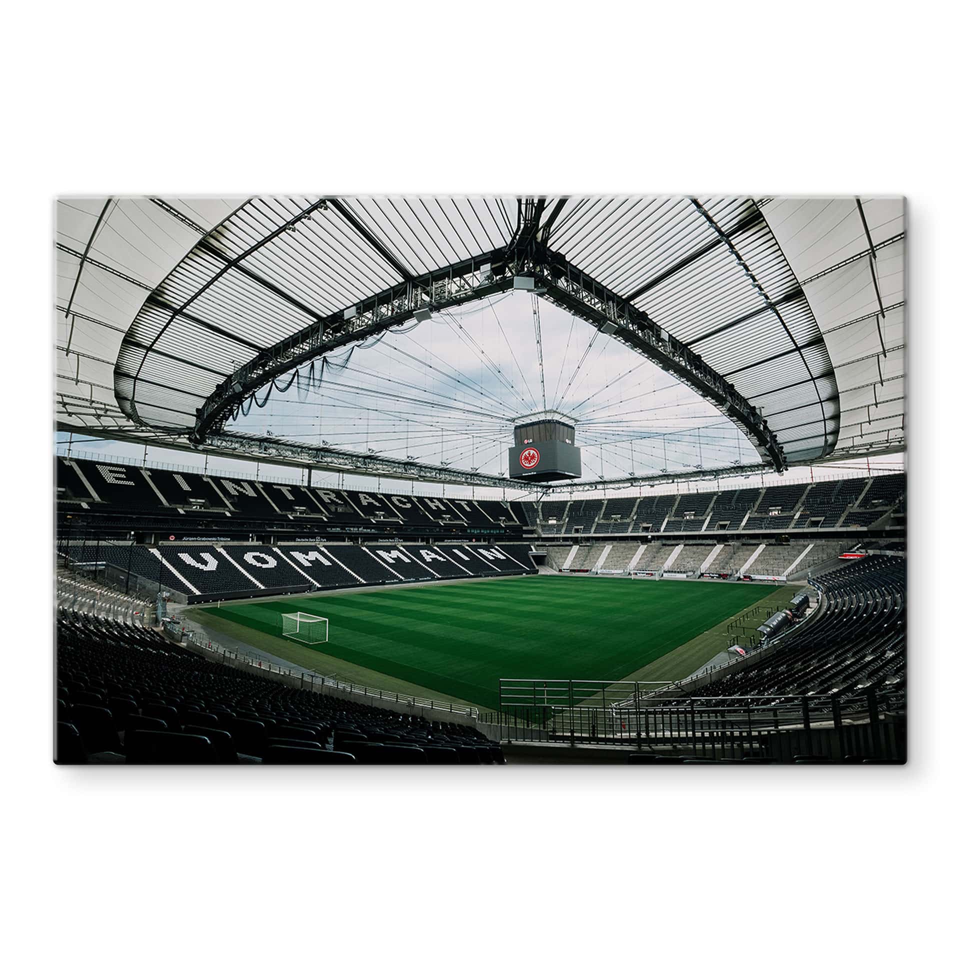 Glasbild Eintracht Frankfurt - Stadion Fan-Kurve