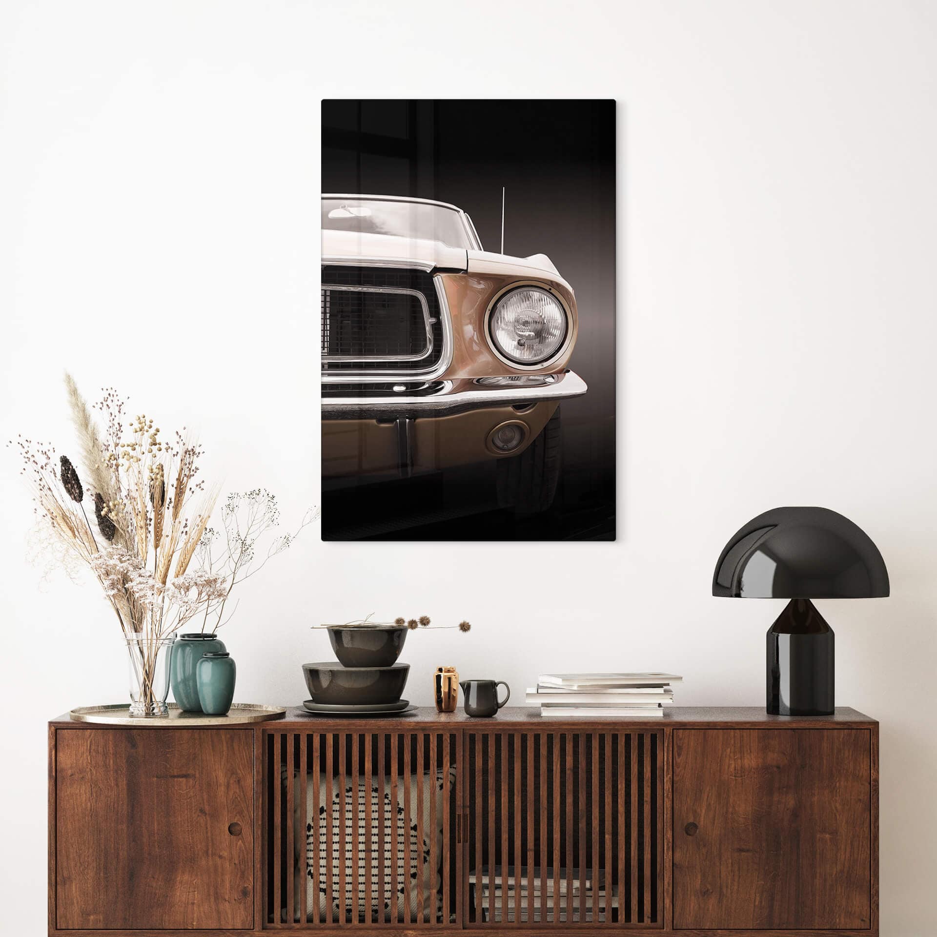Glasschilderij Gube - American Classic Car
