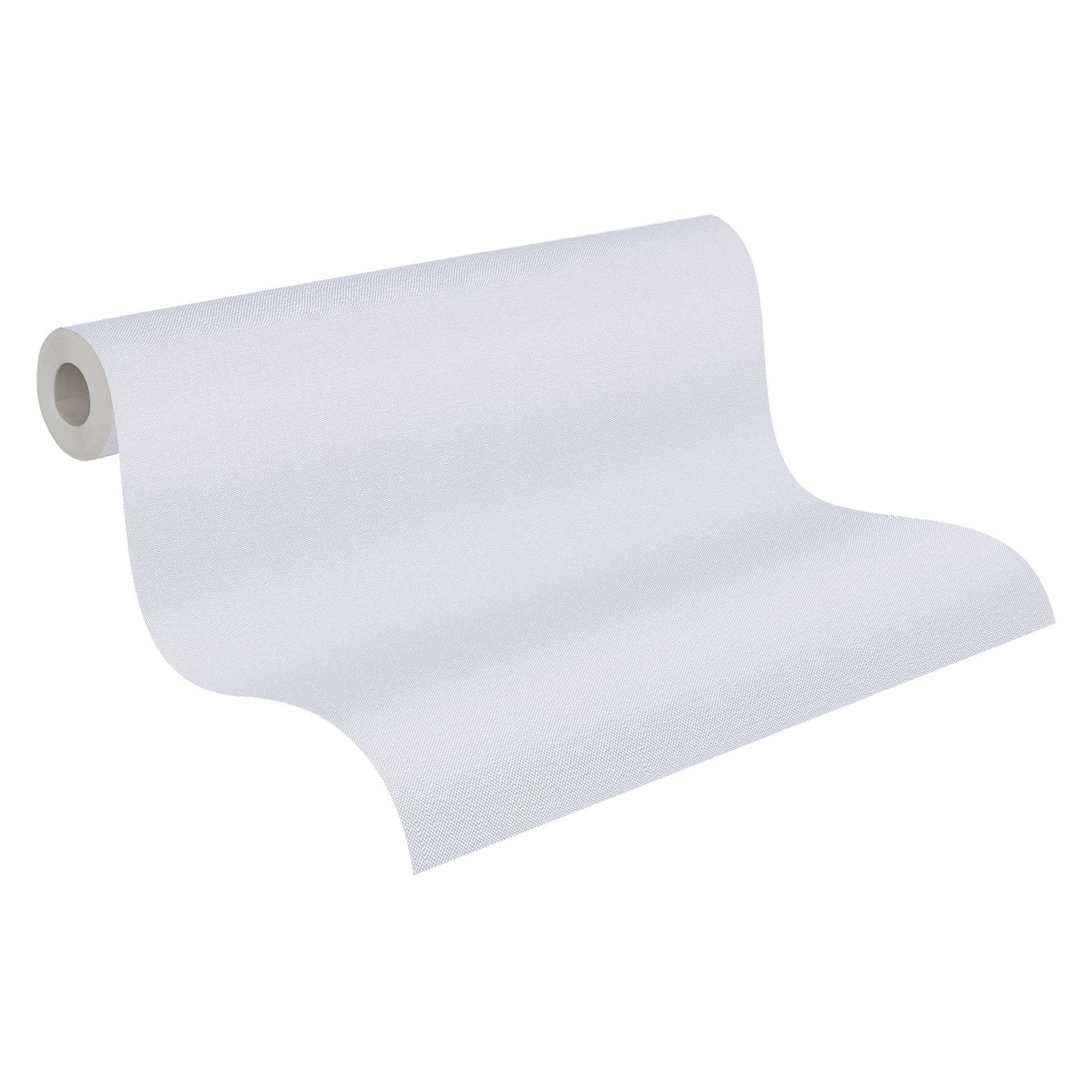 Enkel behang met linnenlook lichtgrijs - structuurvliesbehang - modern & monochroom