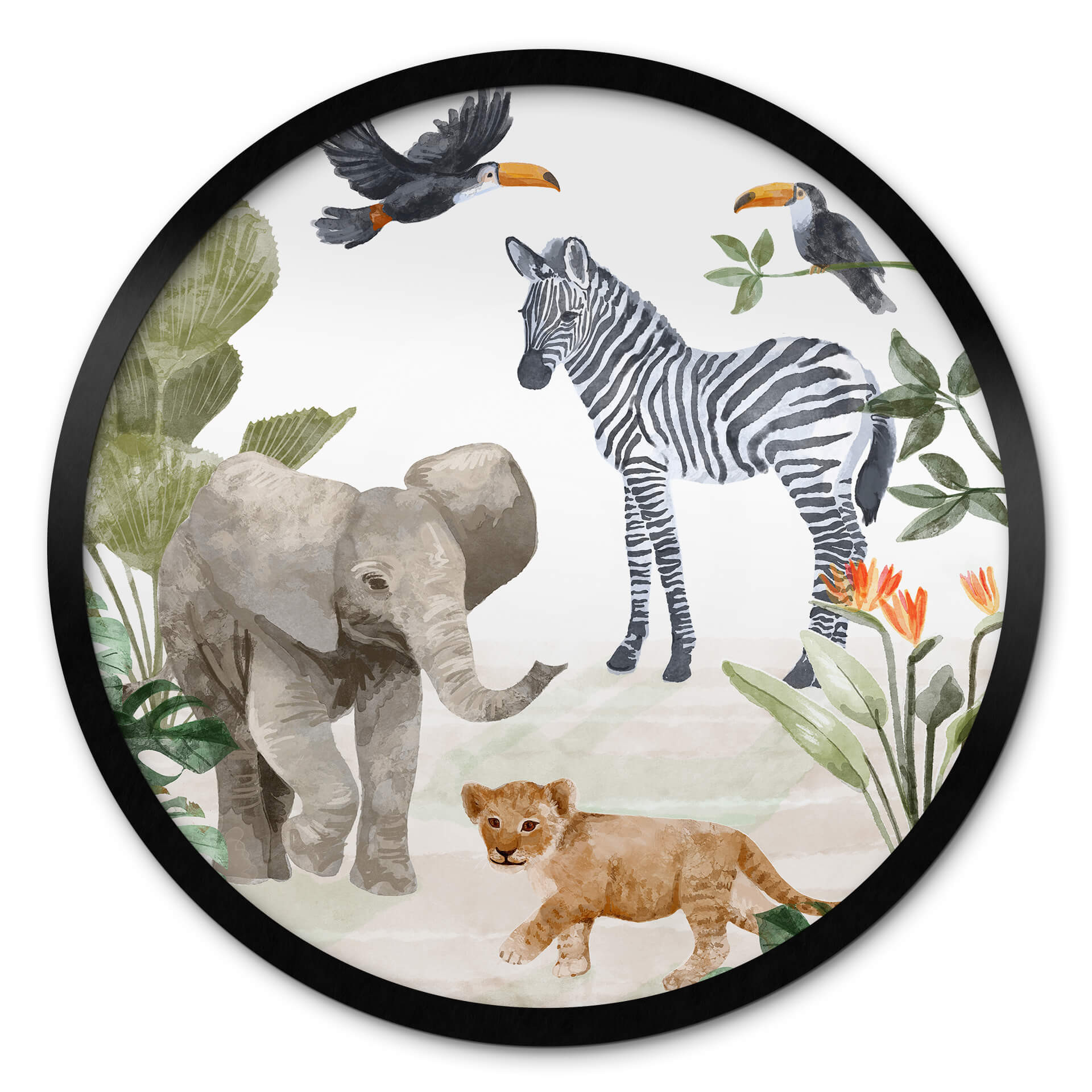 Poster Goed Blauw - Jungle Babies